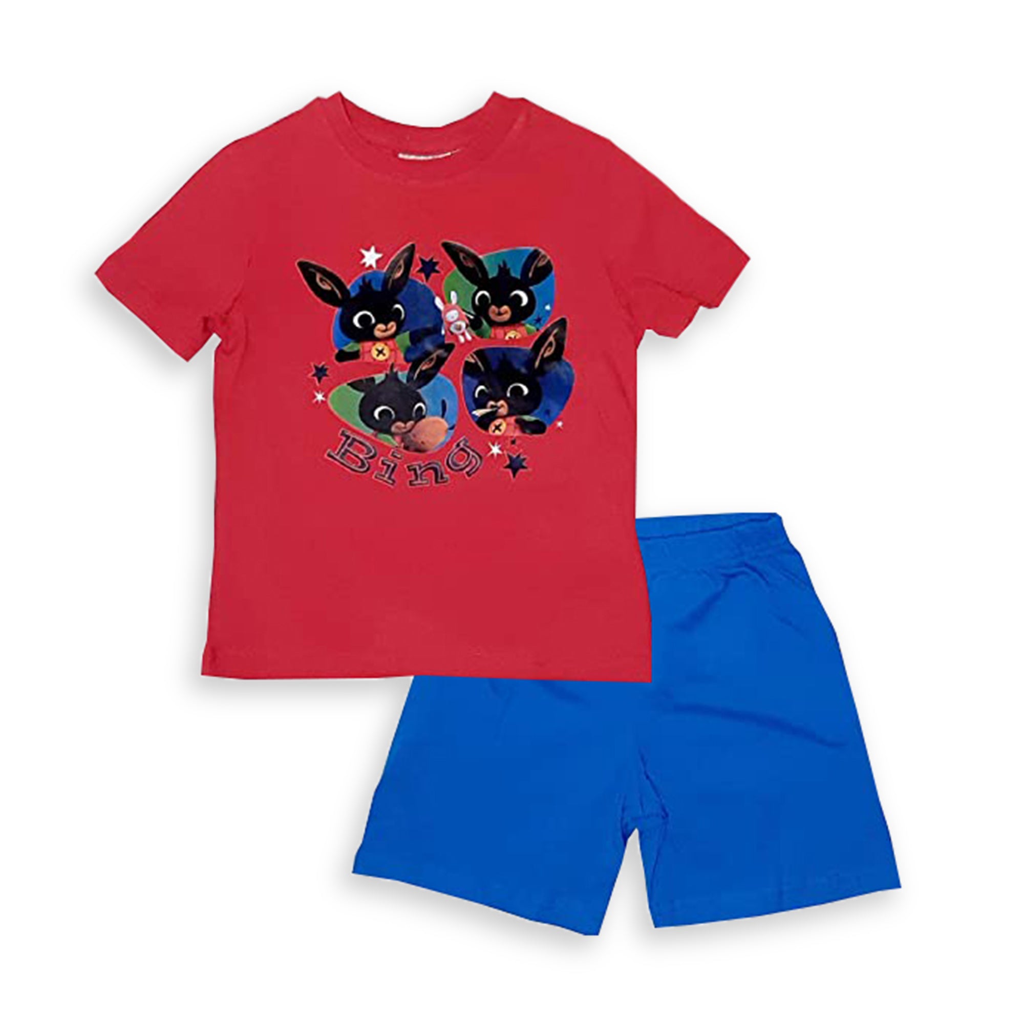 Pigiama corto bambino Bing completo t-shirt e pantaloncino in cotone 3108