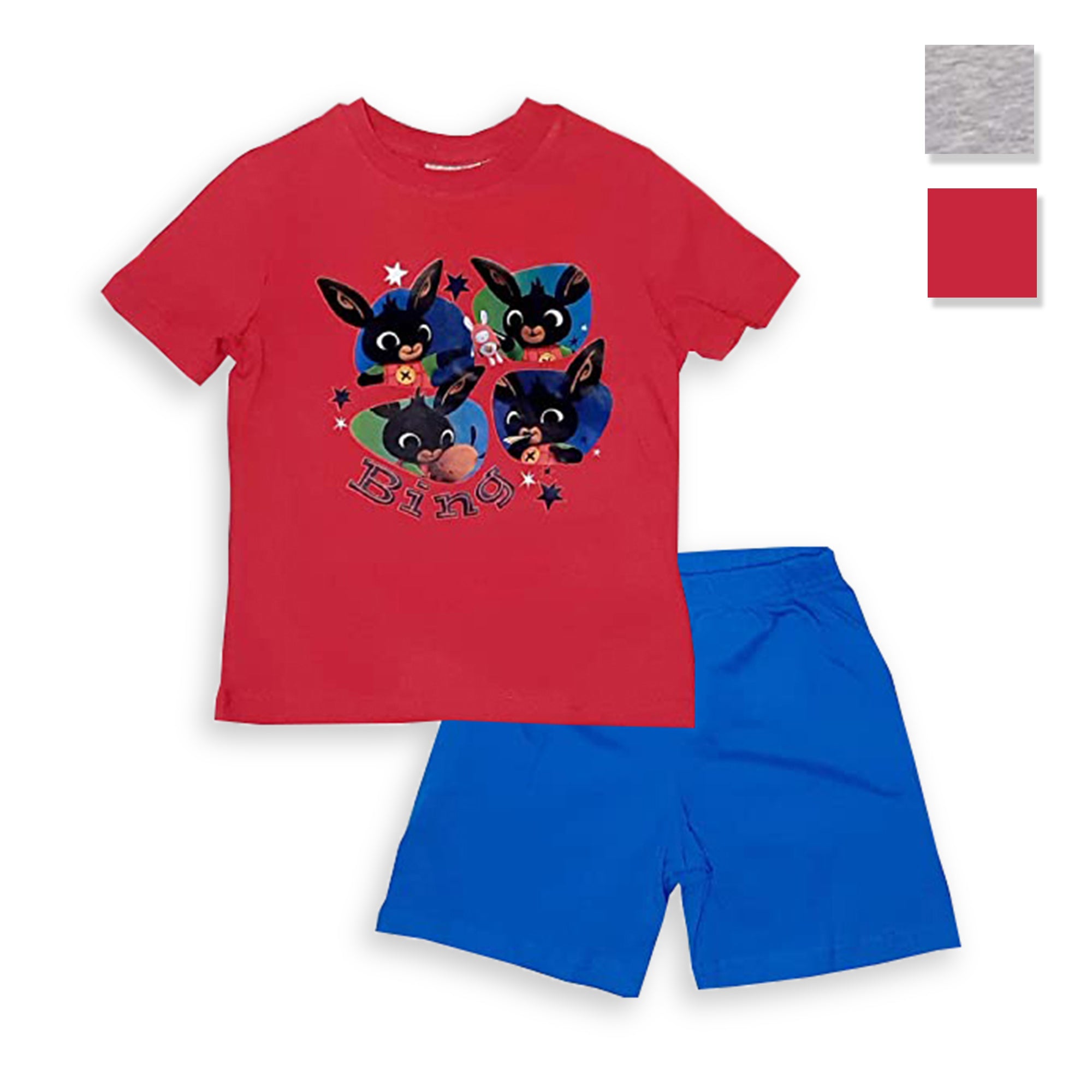 Pigiama corto bambino Bing completo t-shirt e pantaloncino in cotone 3108