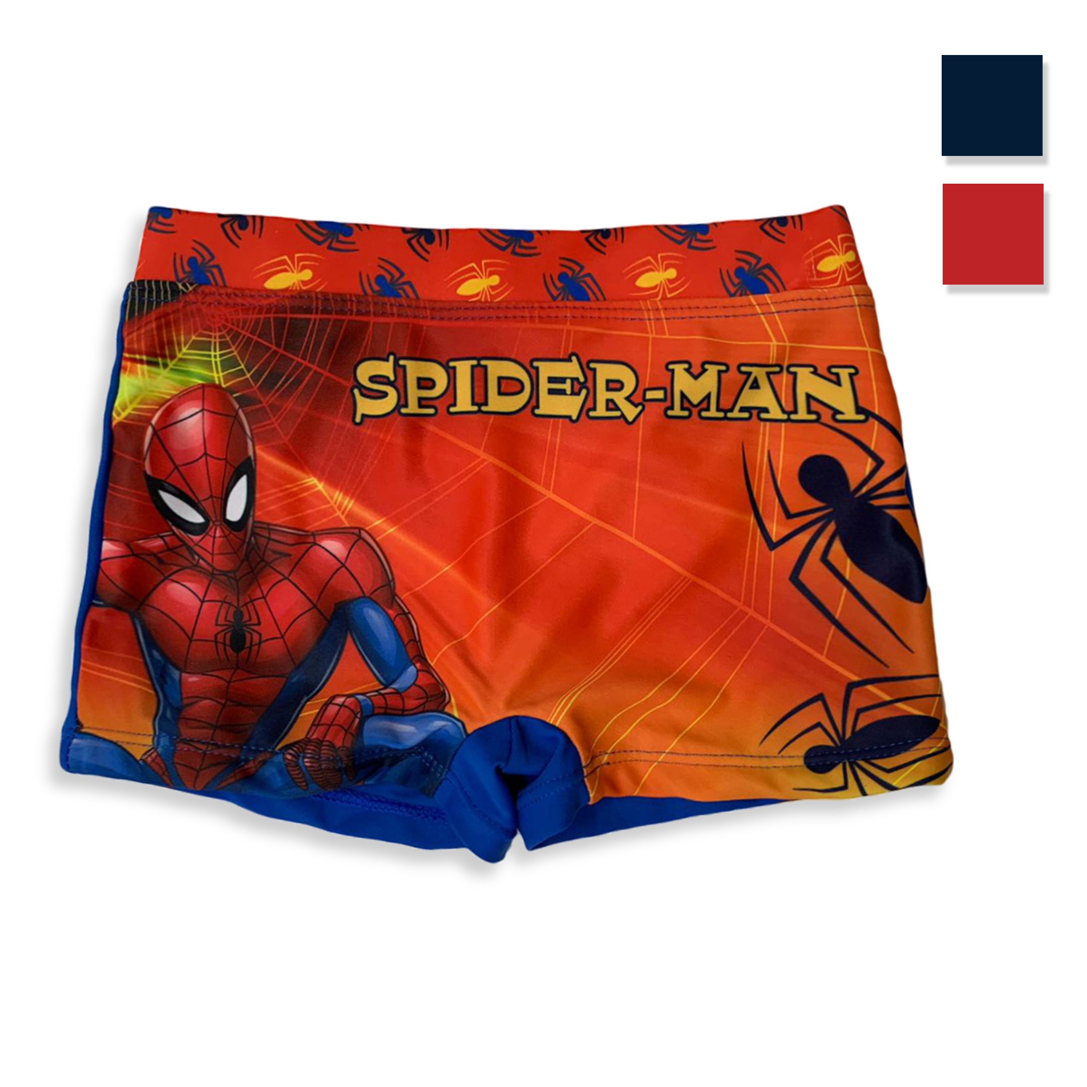 Costume da mare ufficiale Marvel Spiderman per bambino boxer piscina 3117