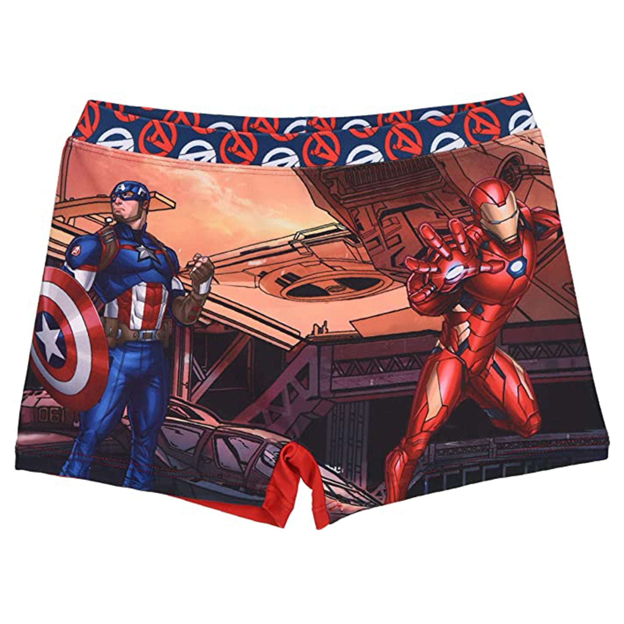 Costume da mare ufficiale Marvel Avengers per bambino boxer piscina 3118