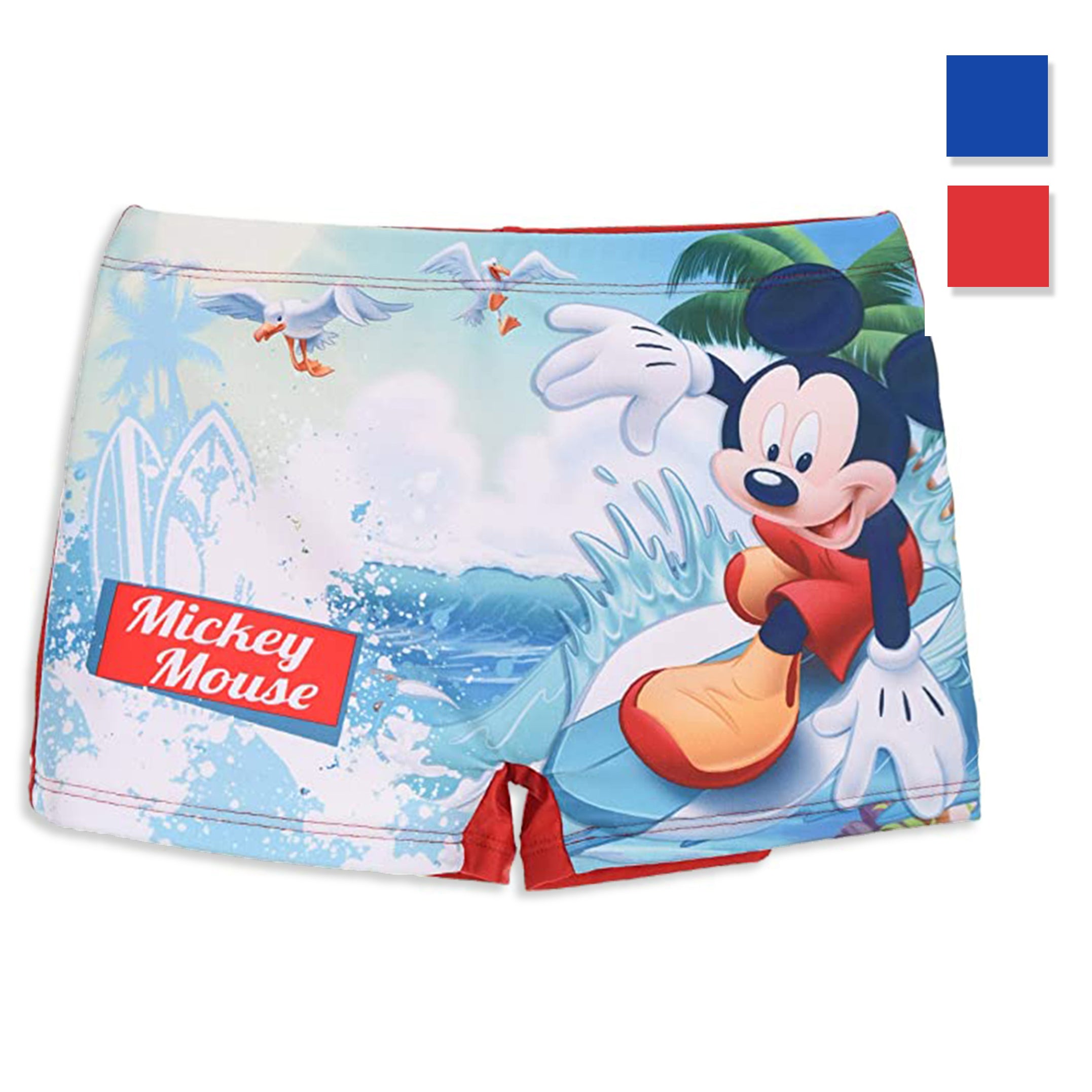 Costume da mare ufficiale Disney Mickey Mouse per bambino boxer piscina 3119