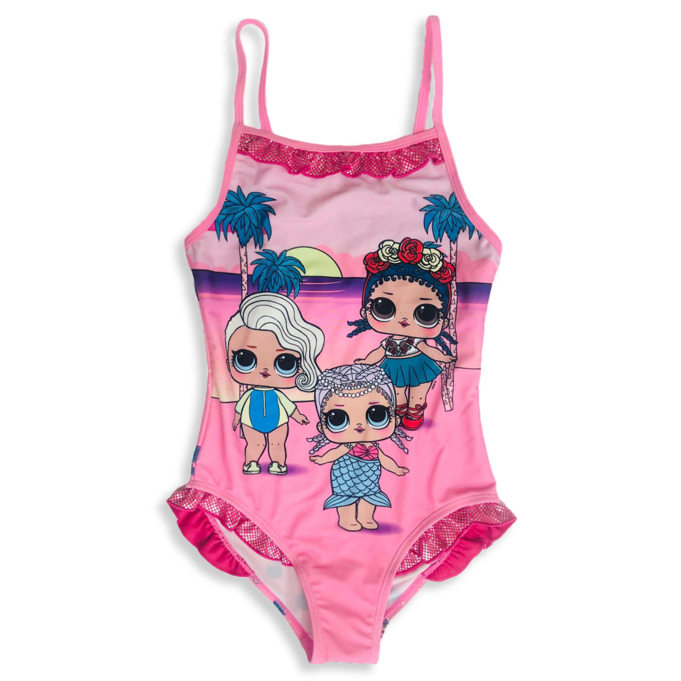 Costume 1 pezzo da mare ufficiale LOL Surprise per bambina piscina 3139