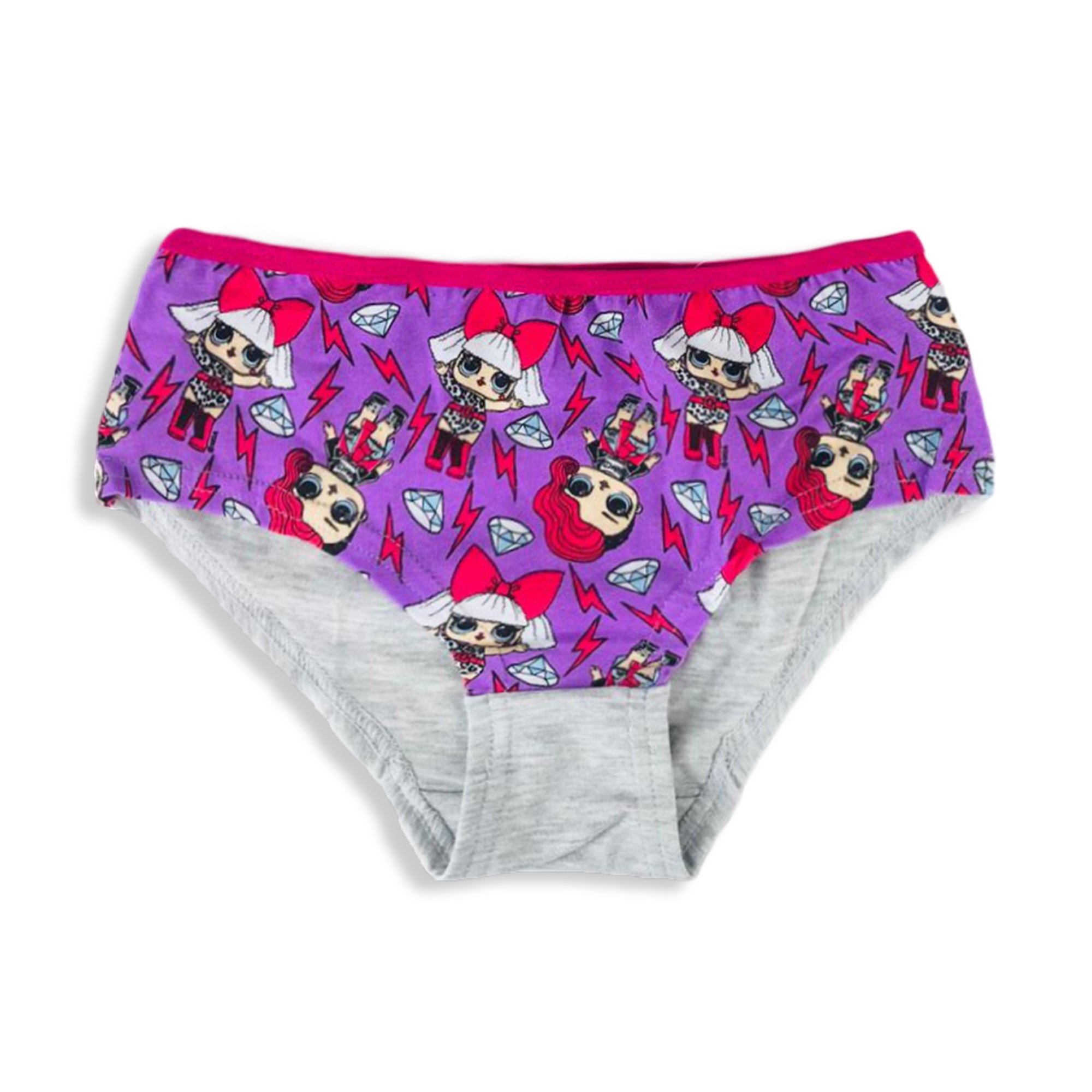 Slip 2 pezzi ufficiale LOL Surprise per bambina shorties mutandine intimo 3150