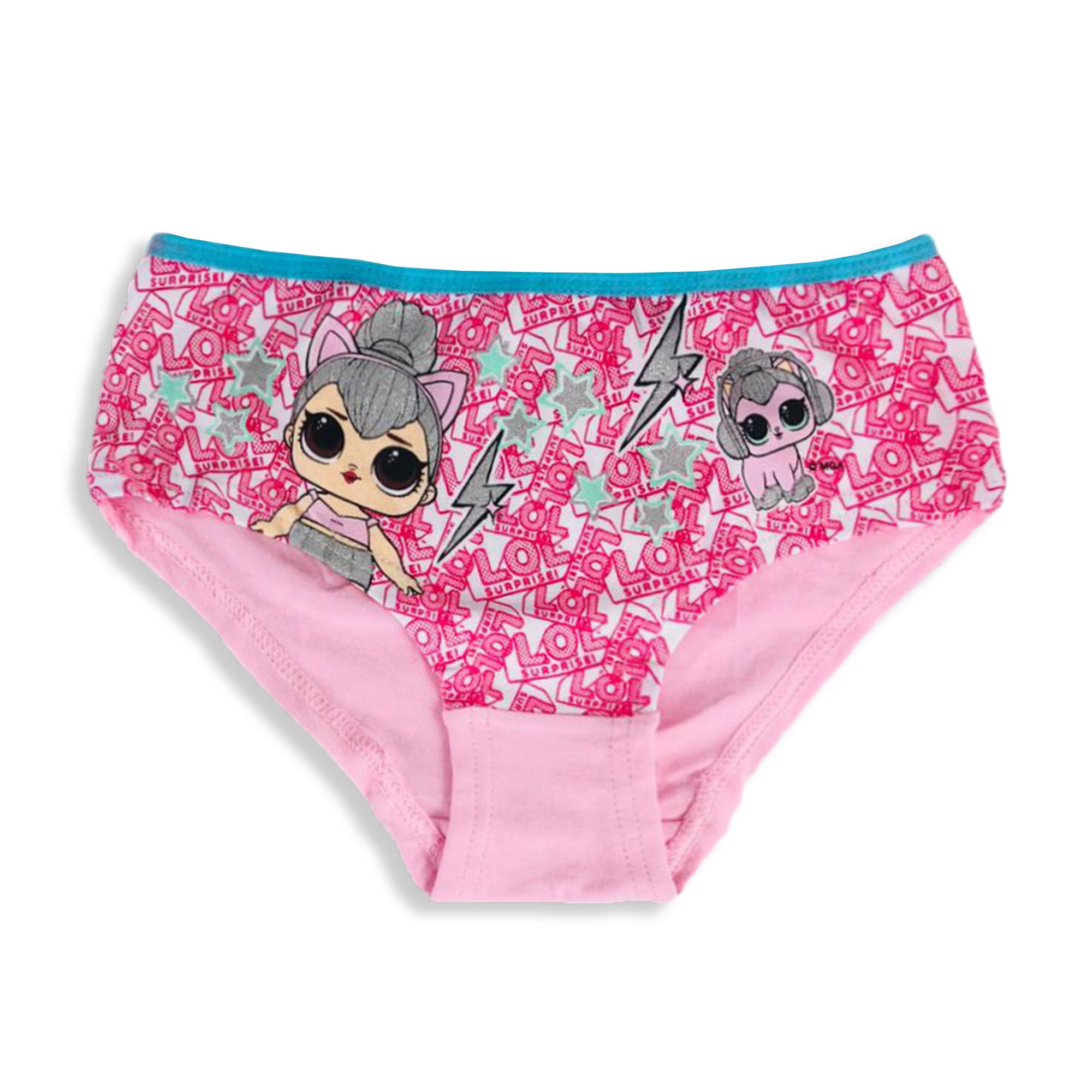 Slip 2 pezzi ufficiale LOL Surprise per bambina shorties mutandine intimo 3150