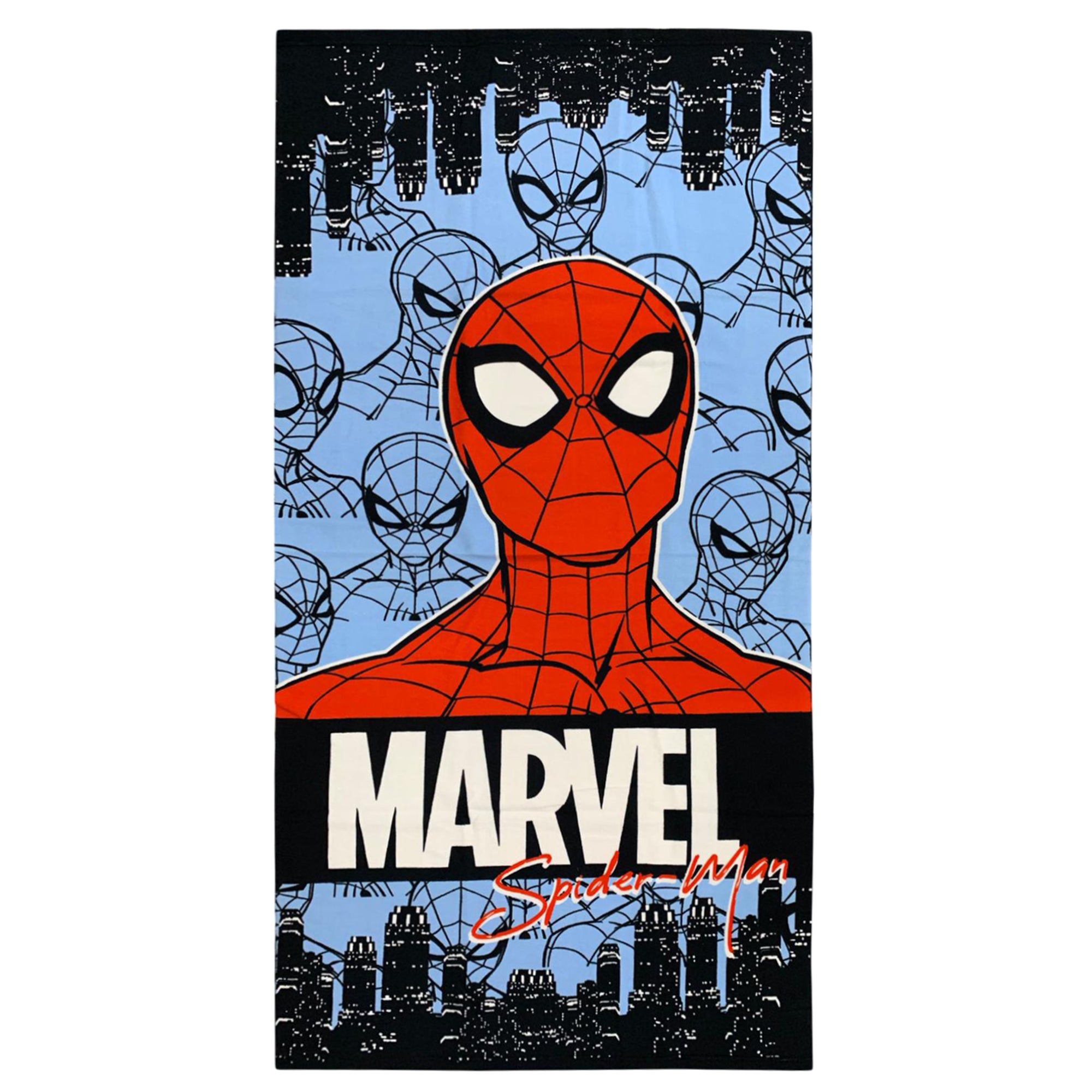 Telo Mare Spiderman in microspugna di Poliestere, MOD. Marvel 70 x 140 cm, iperassorbente