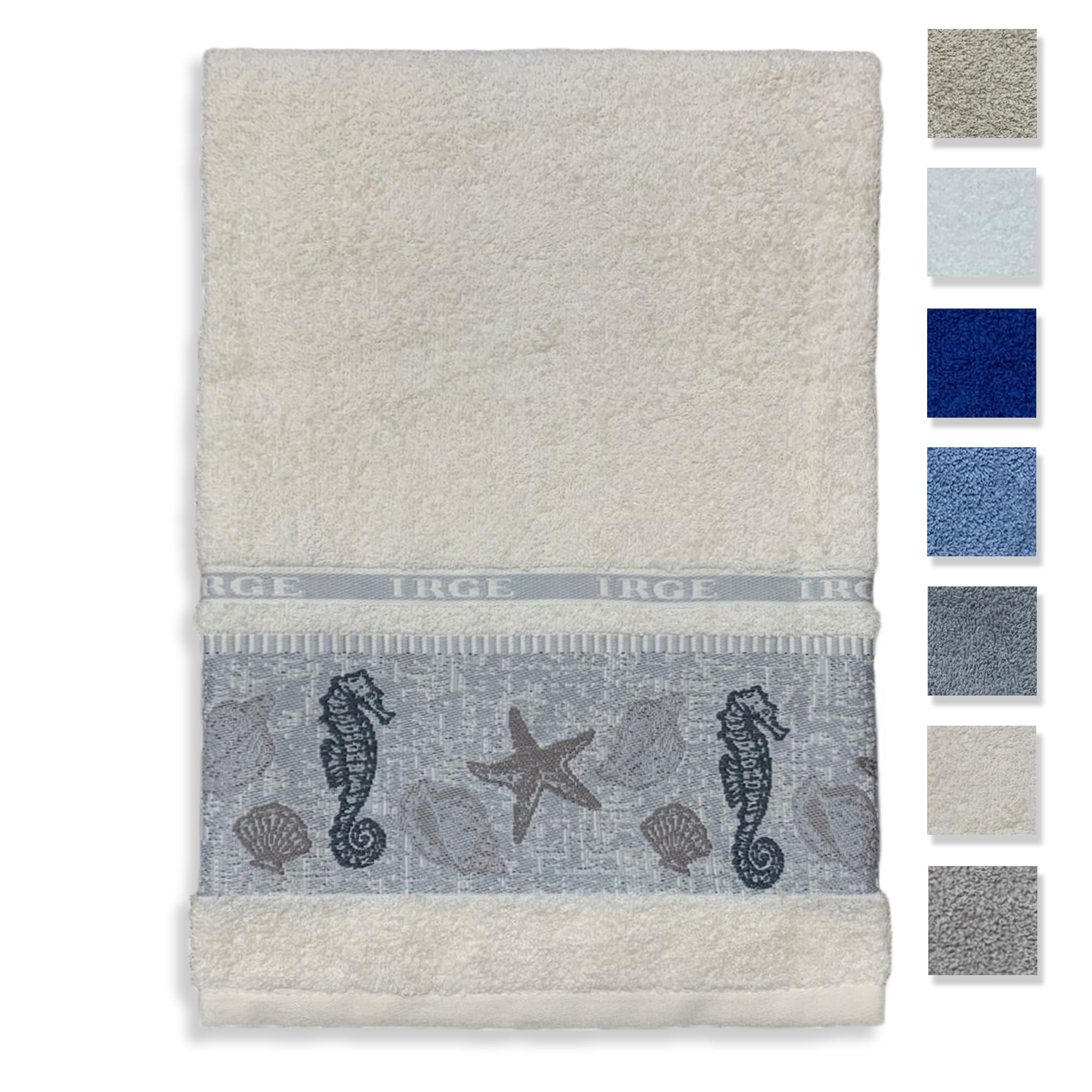 Telo doccia bagno spugna 100% puro cotone 100x150 cm IRGE articolo Stella 3202