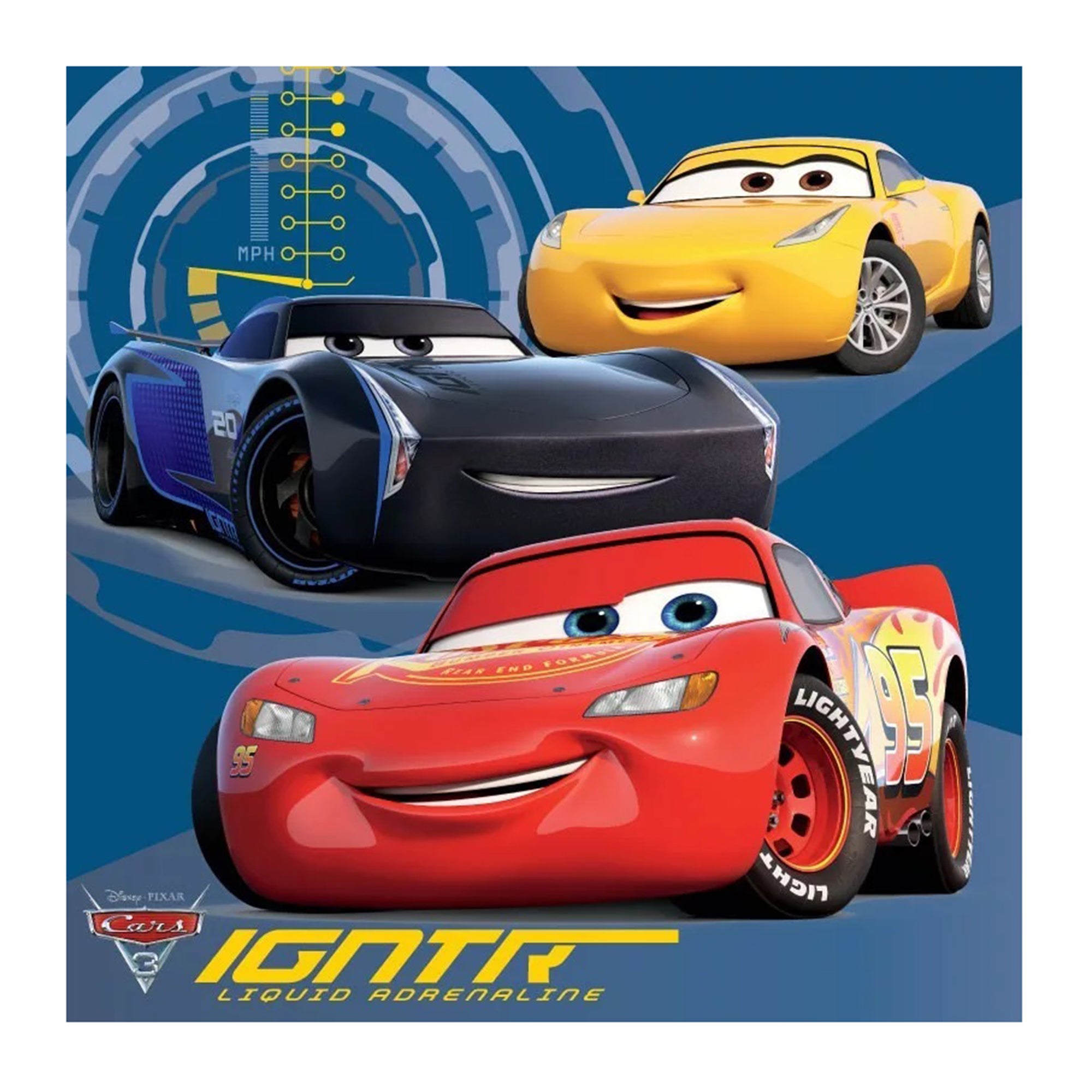 Federa copri cuscino in microfibra stampata ufficiale Disney Cars 40x40 cm 3218