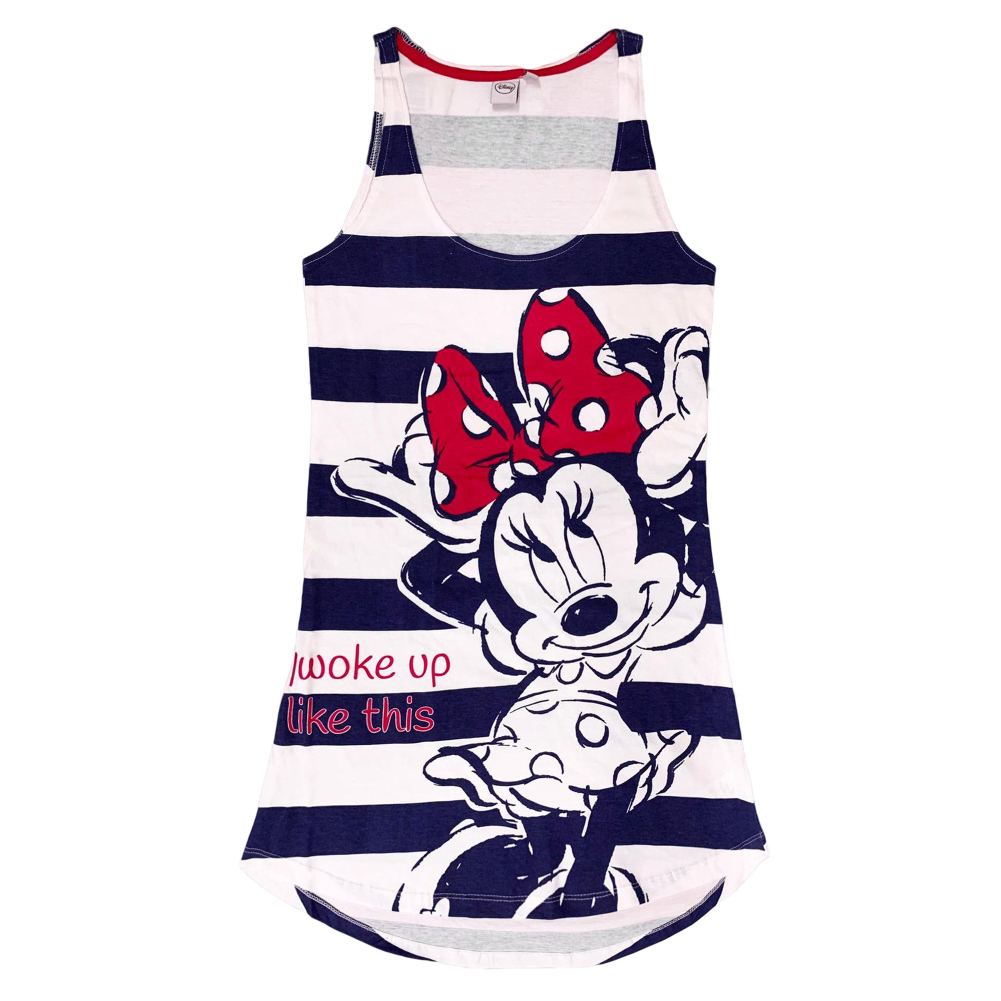 Pigiama camicia da notte donna Disney Minnie in cotone stampato 3227