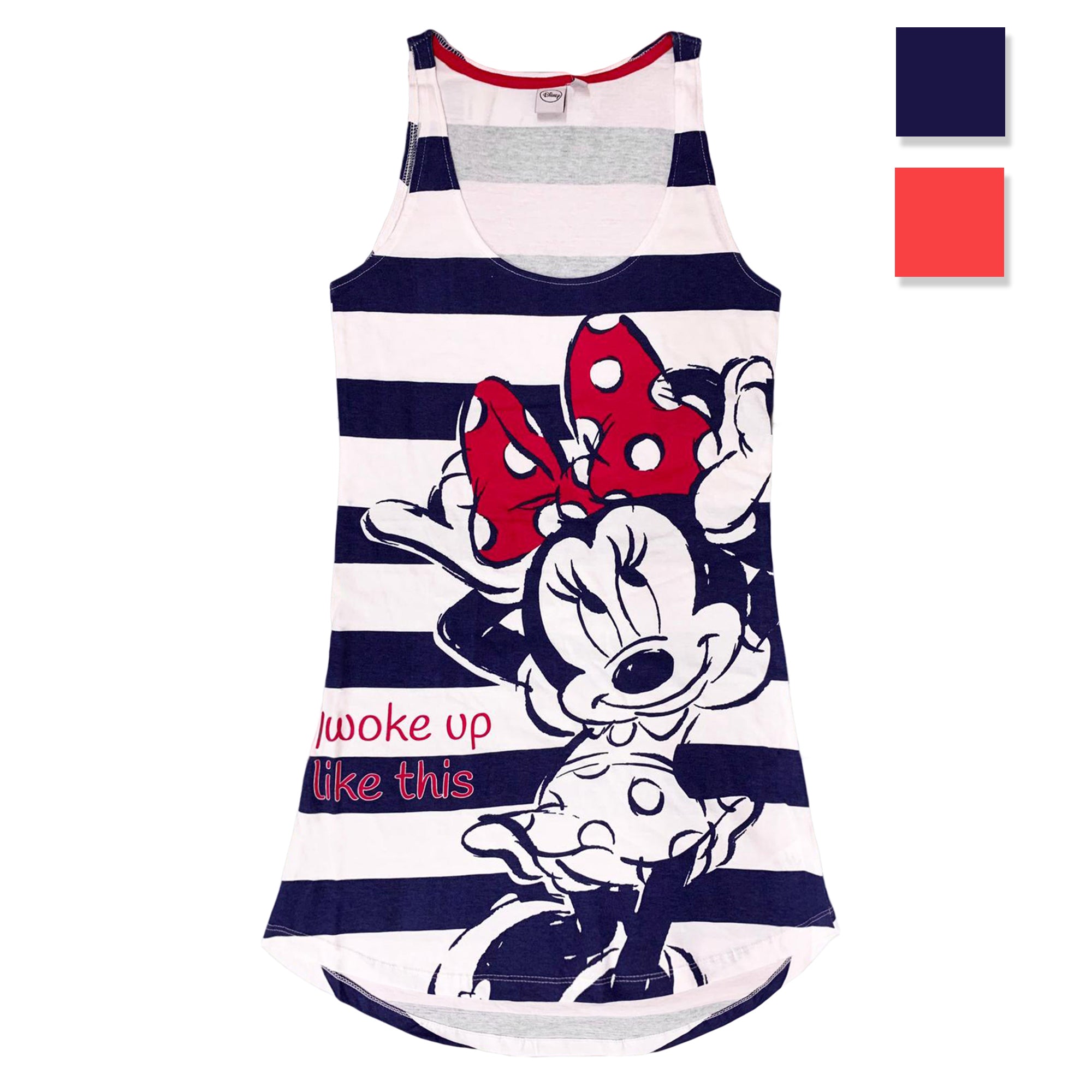 Pigiama camicia da notte donna Disney Minnie in cotone stampato 3227