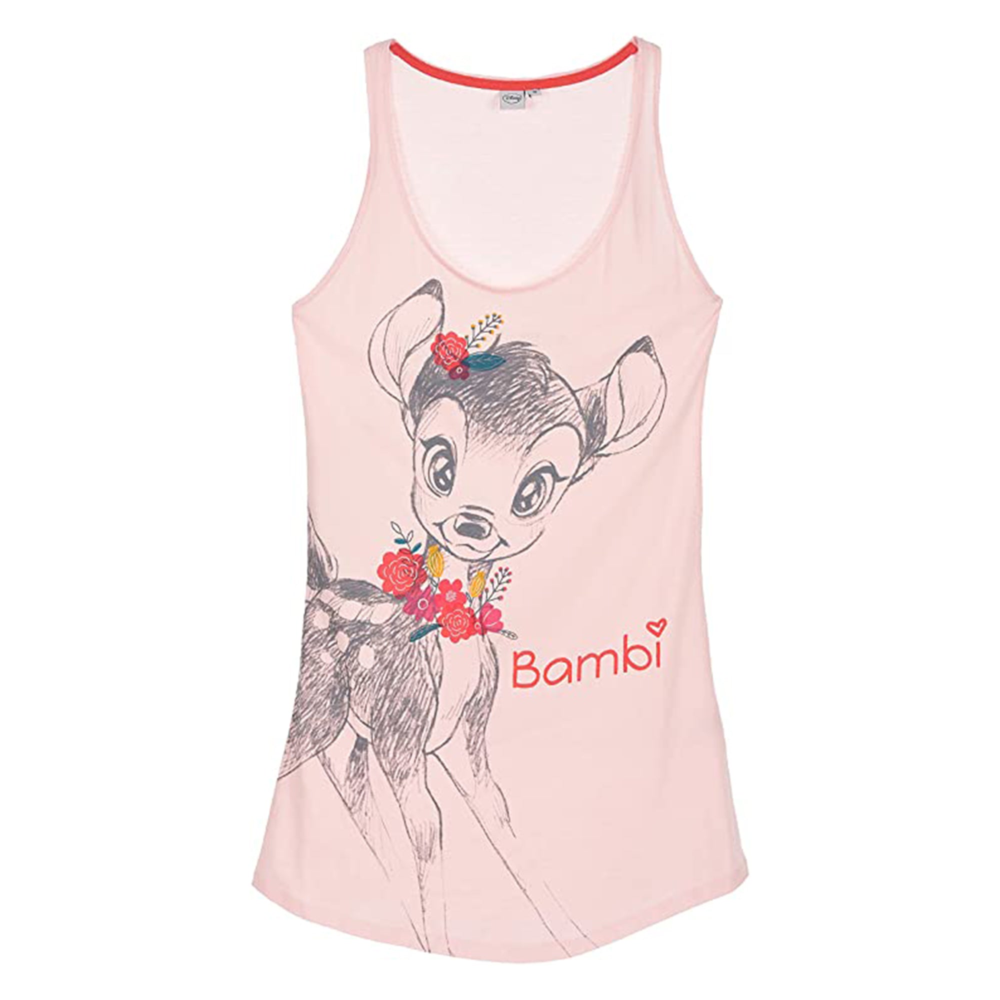 Pigiama camicia da notte donna Disney Bambi in cotone stampato 3231