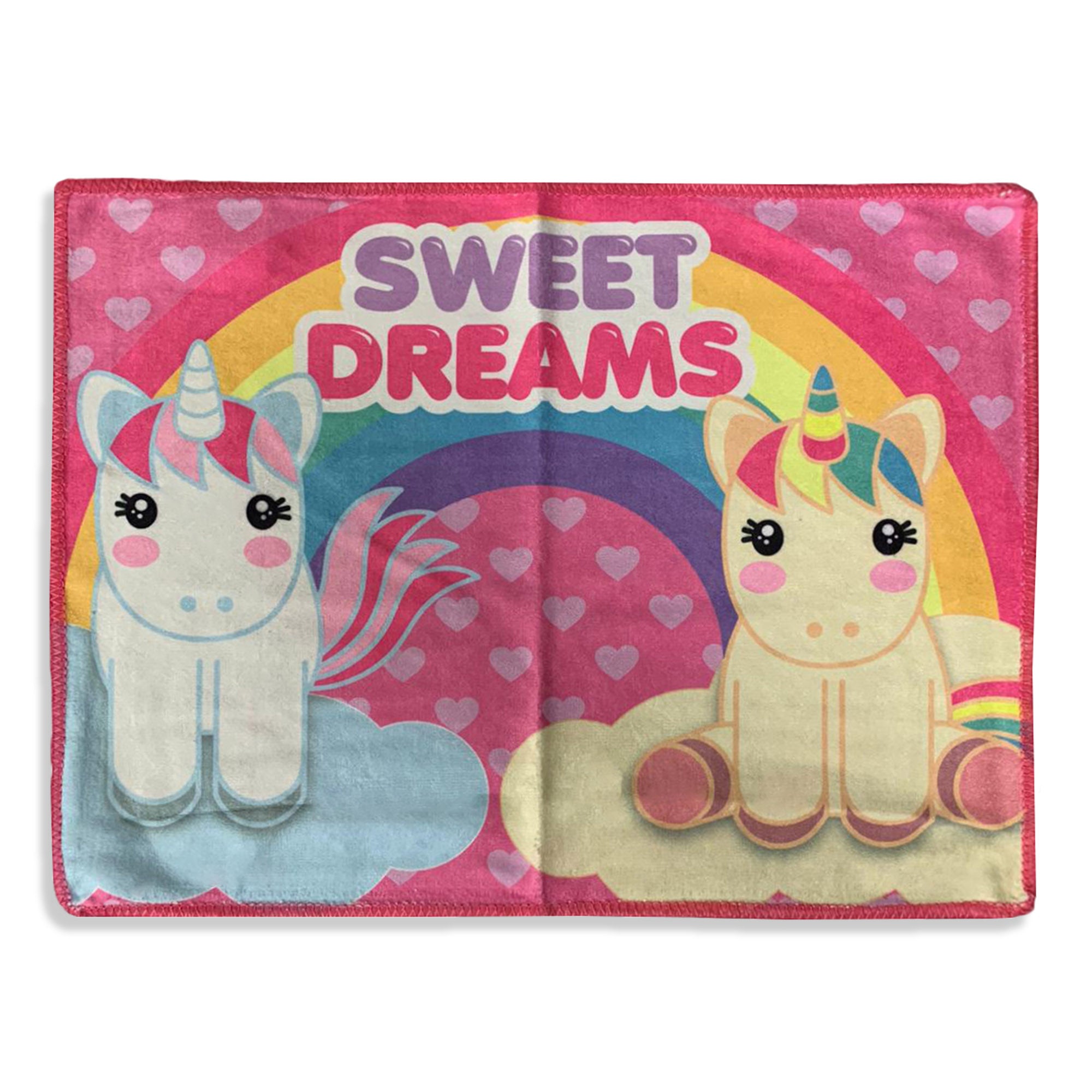 Set asciugamani bagno 3 pezzi Sweet Dreams Unicorno in spugna per viso 3237