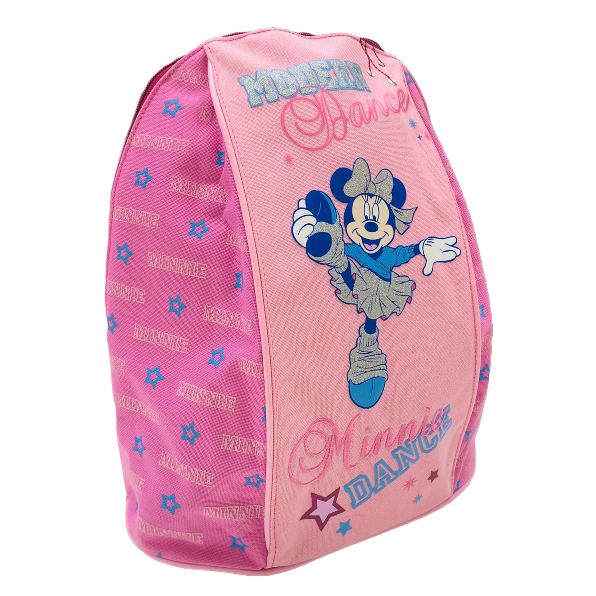 Zaino Disney Minnie glitter zainetto ufficiale con bretelle bambina scuola 3256