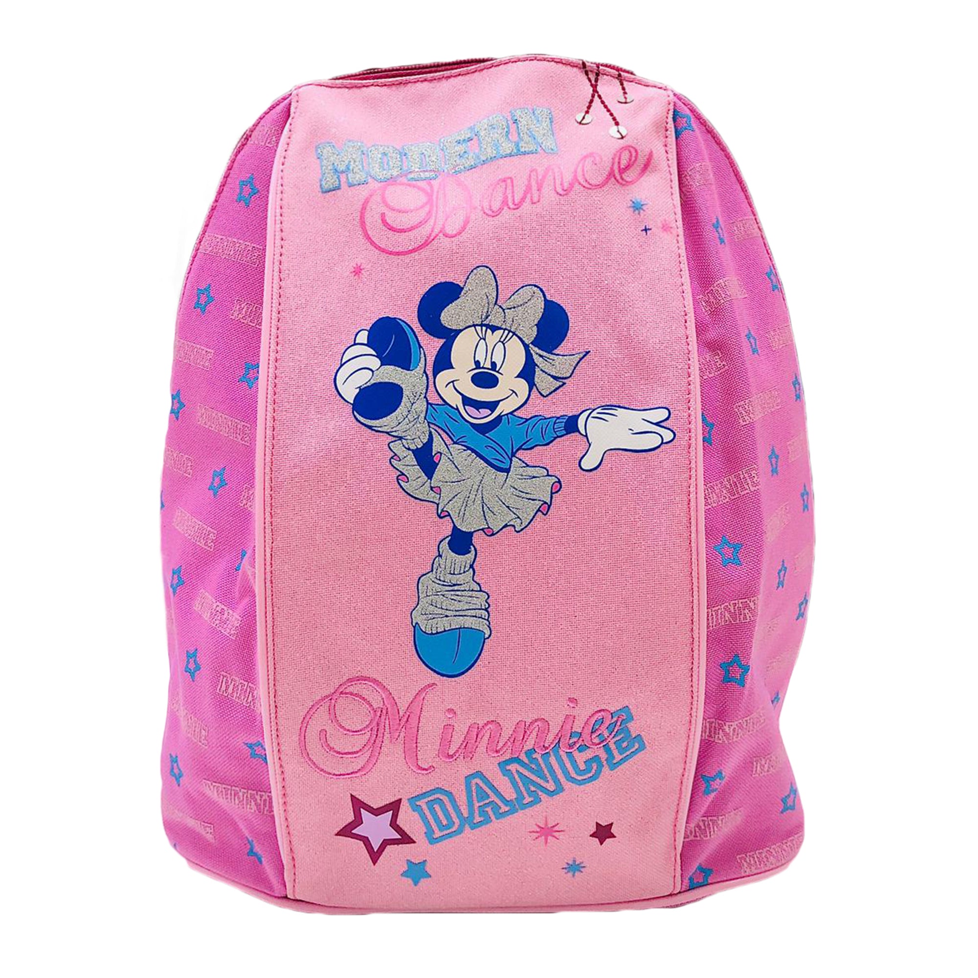 Zaino Disney Minnie glitter zainetto ufficiale con bretelle bambina scuola 3256
