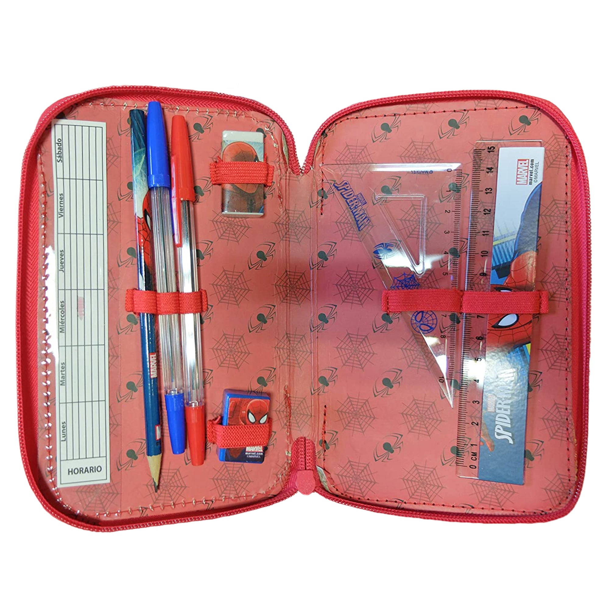 EO Astuccio Disney 3 Zip Spiderman