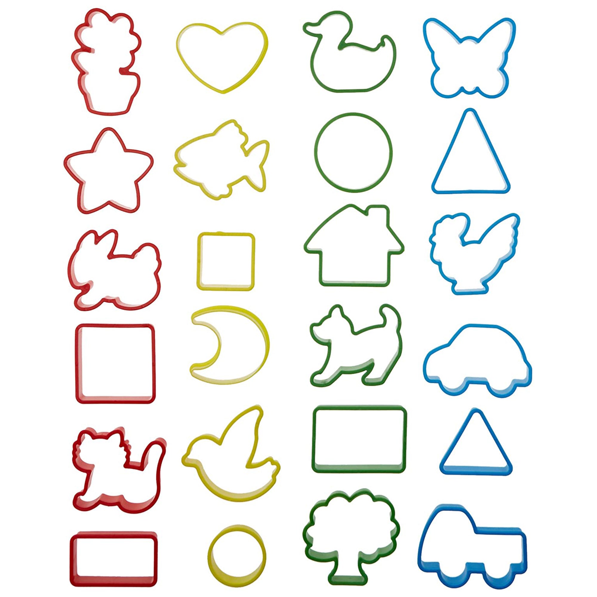 Formine colorate 24 pezzi assortite per plastilina Didò FILA gioco bambini 3270
