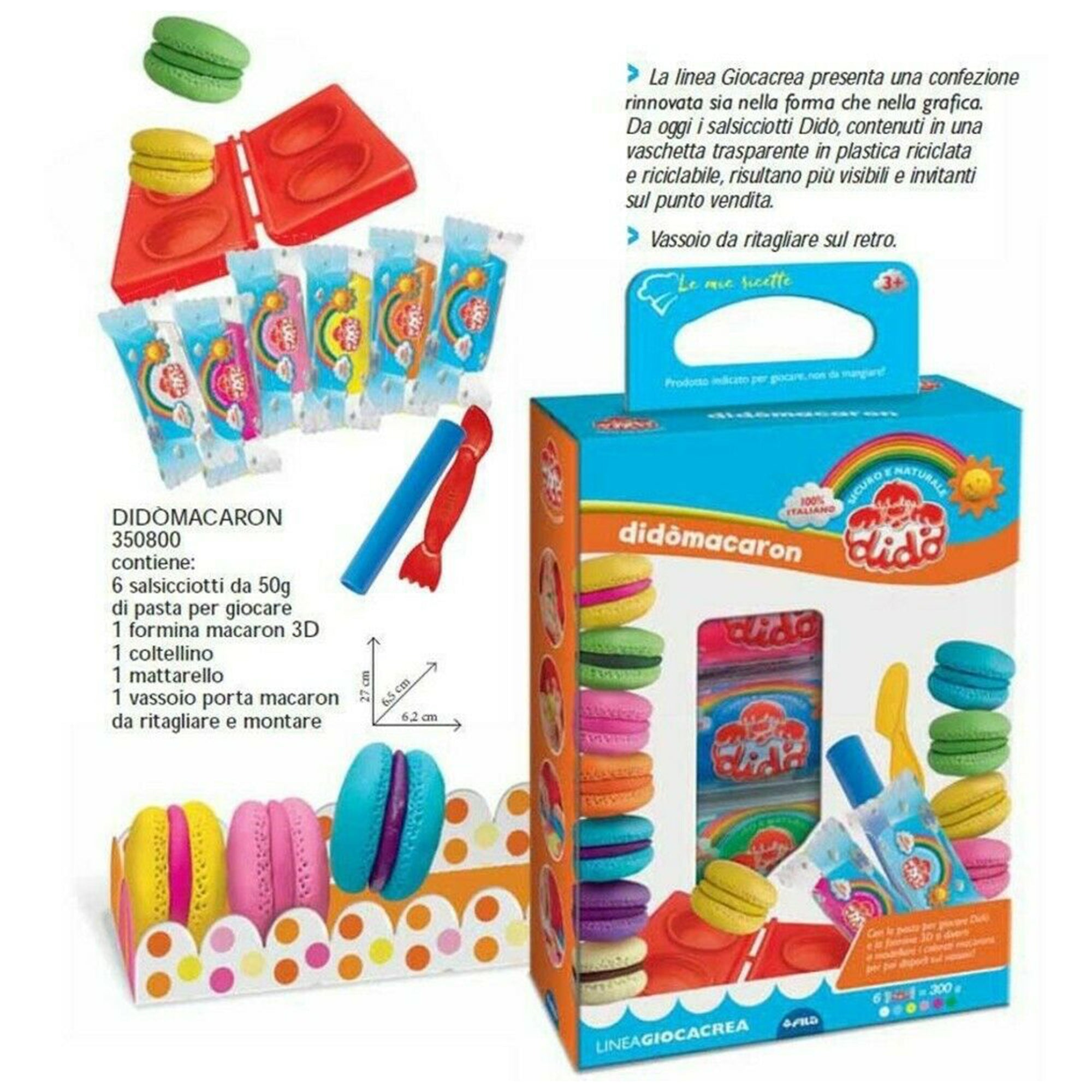 Plastilina Didò FILA per bambini bustine pasta modellante colorata macaron 3272