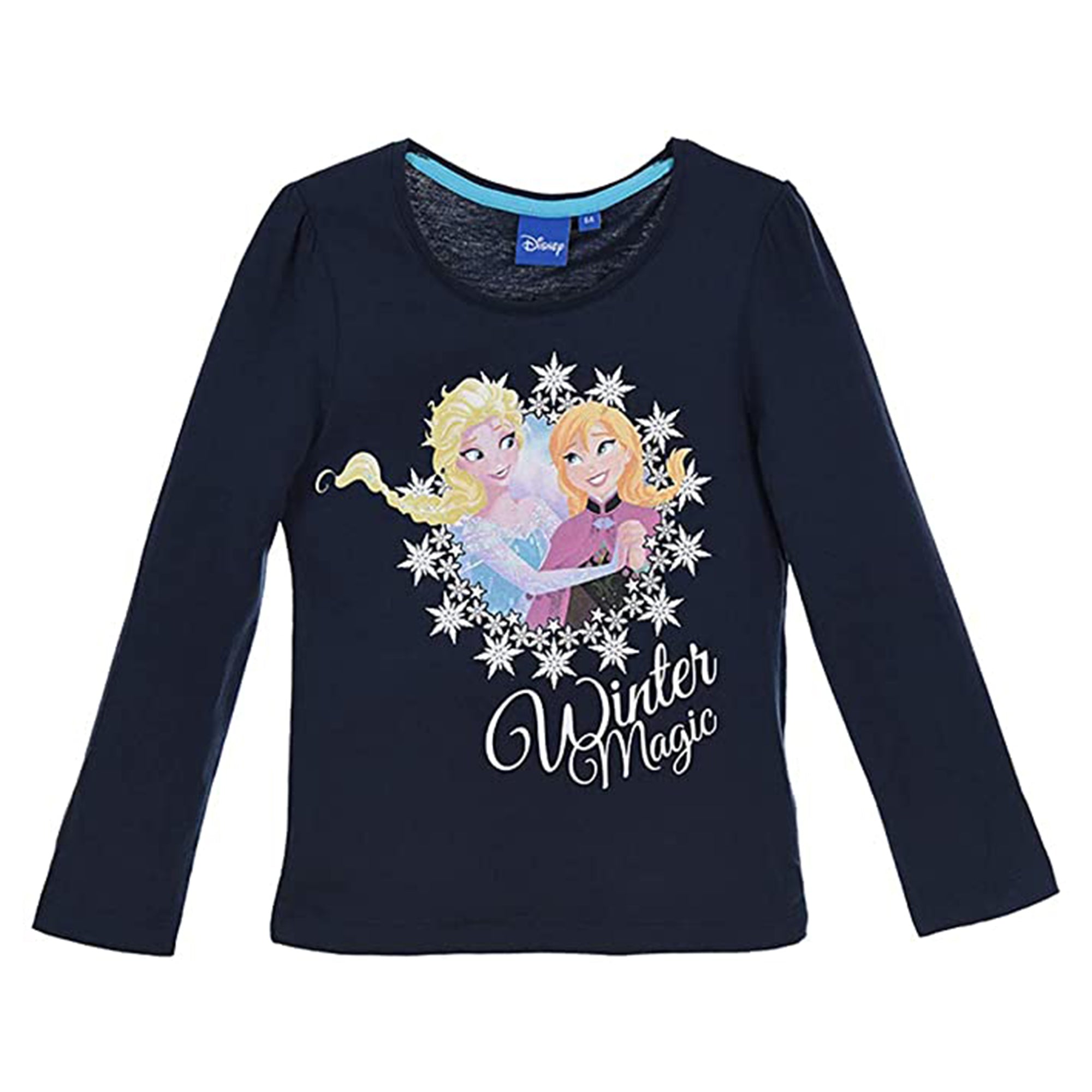 Maglietta maniche lunghe bambina ufficiale Disney Frozen Elsa originale 3298