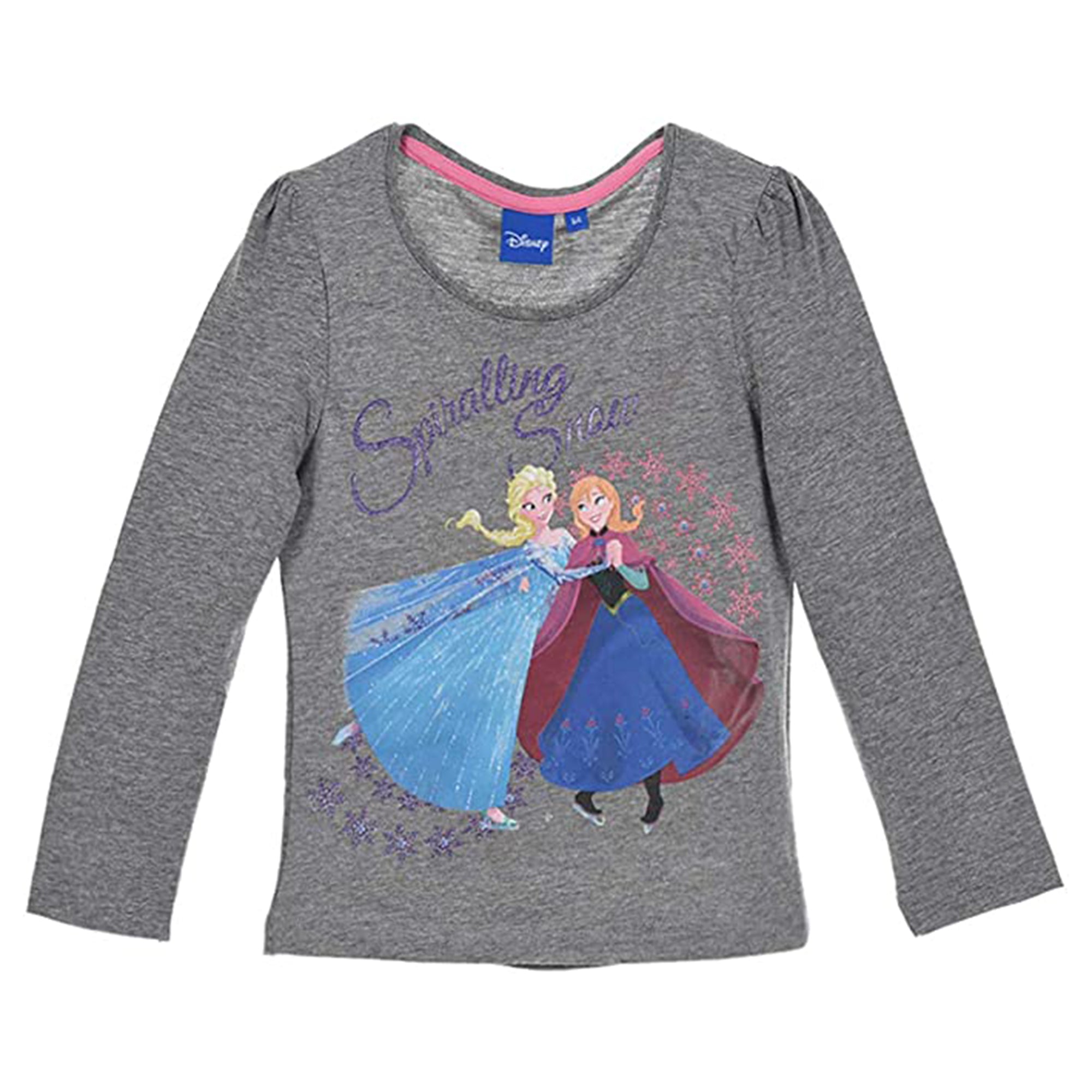 Maglietta maniche lunghe bambina ufficiale Disney Frozen Elsa originale 3298