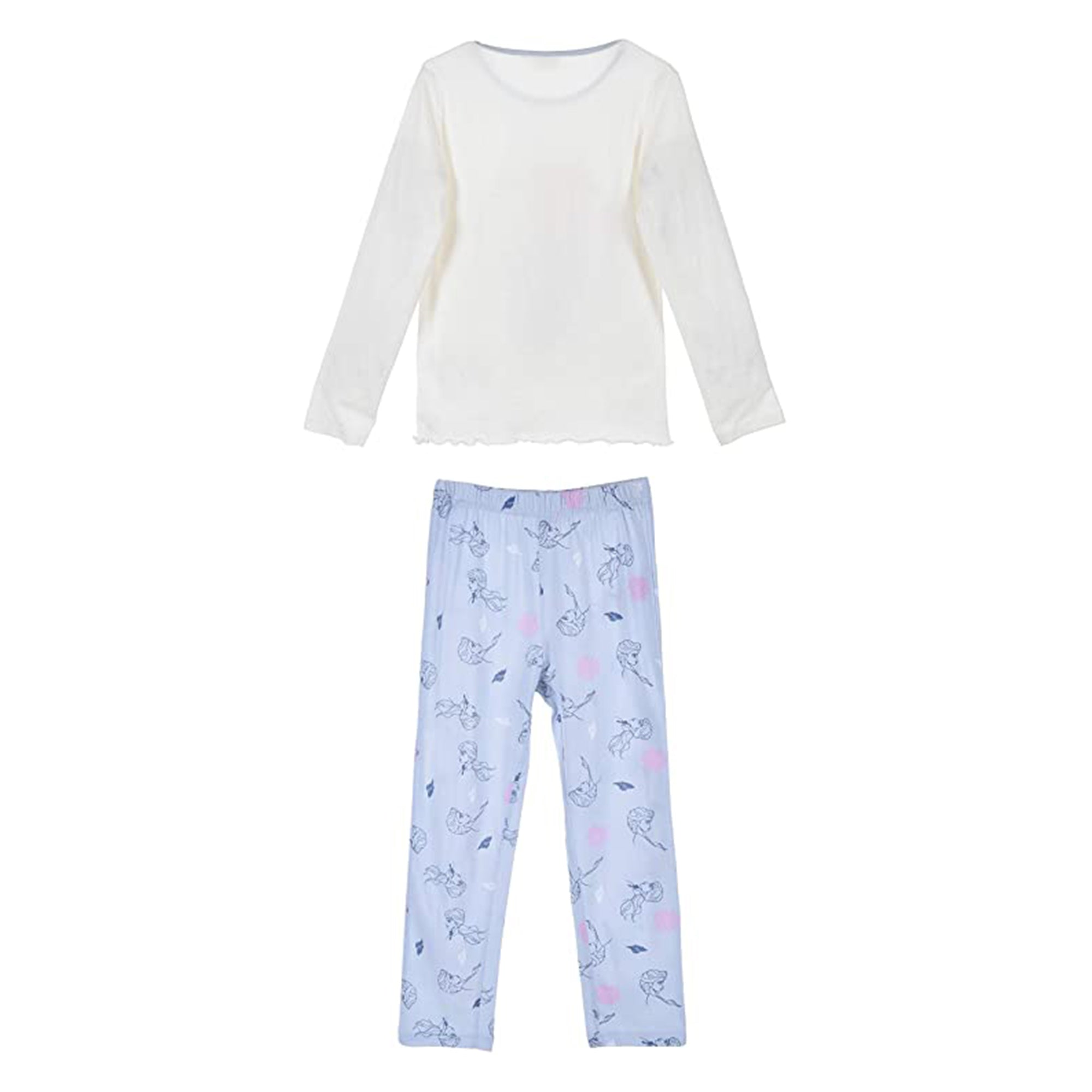Pigiama Disney Frozen Elsa e Anna maniche lunghe bambina ufficiale 3300