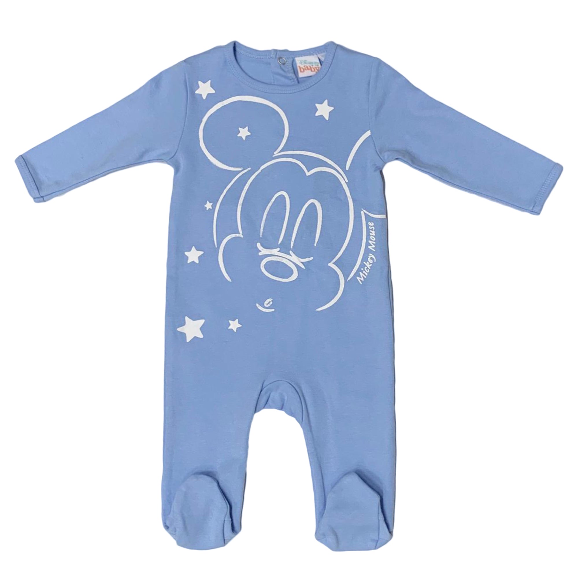 Body neonato Disney Mickey Mouse tutina Pagliaccetto bimbo maniche lunghe 3323