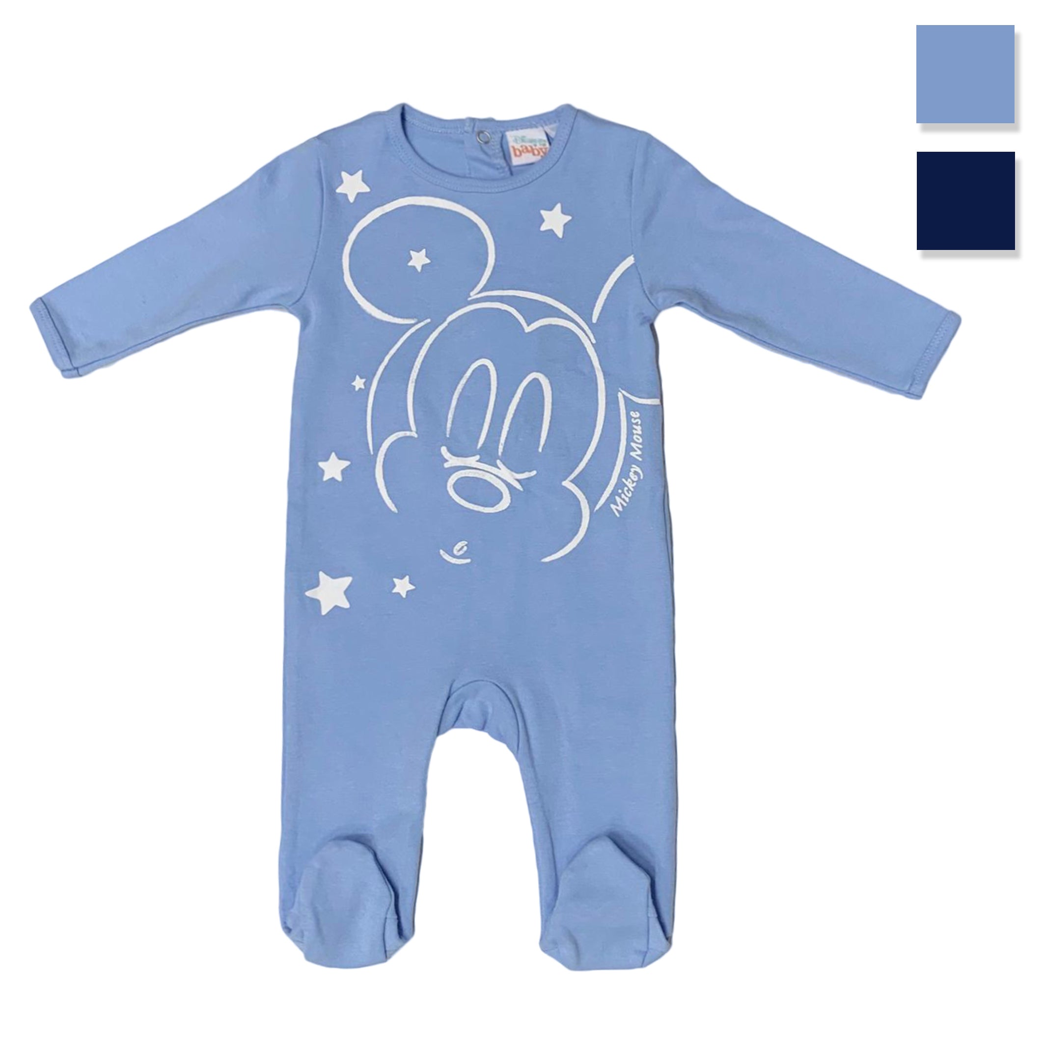 Body neonato Disney Mickey Mouse tutina Pagliaccetto bimbo maniche lunghe 3323