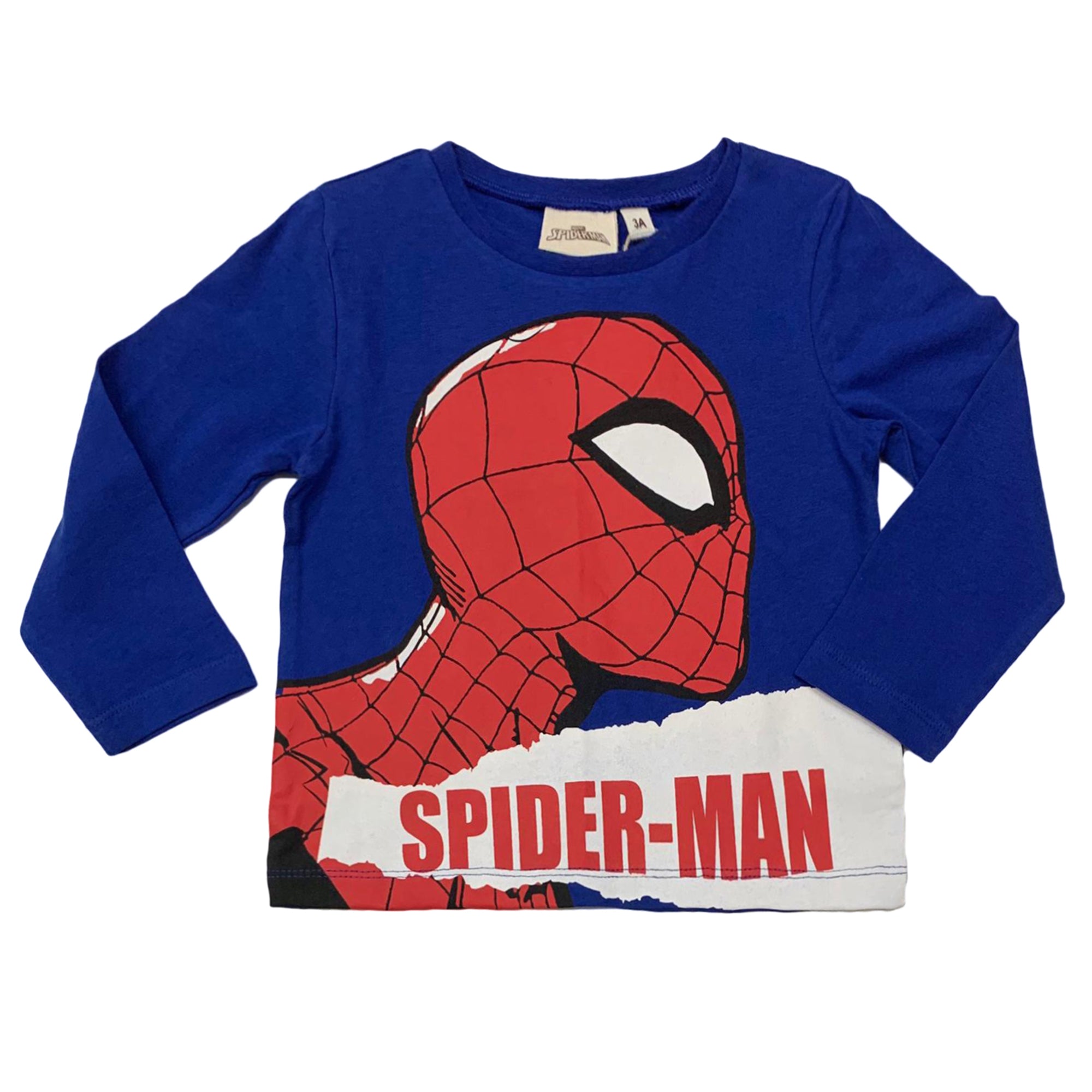 Maglietta maniche lunghe bambino ufficiale Marvel Spiderman originale 3329