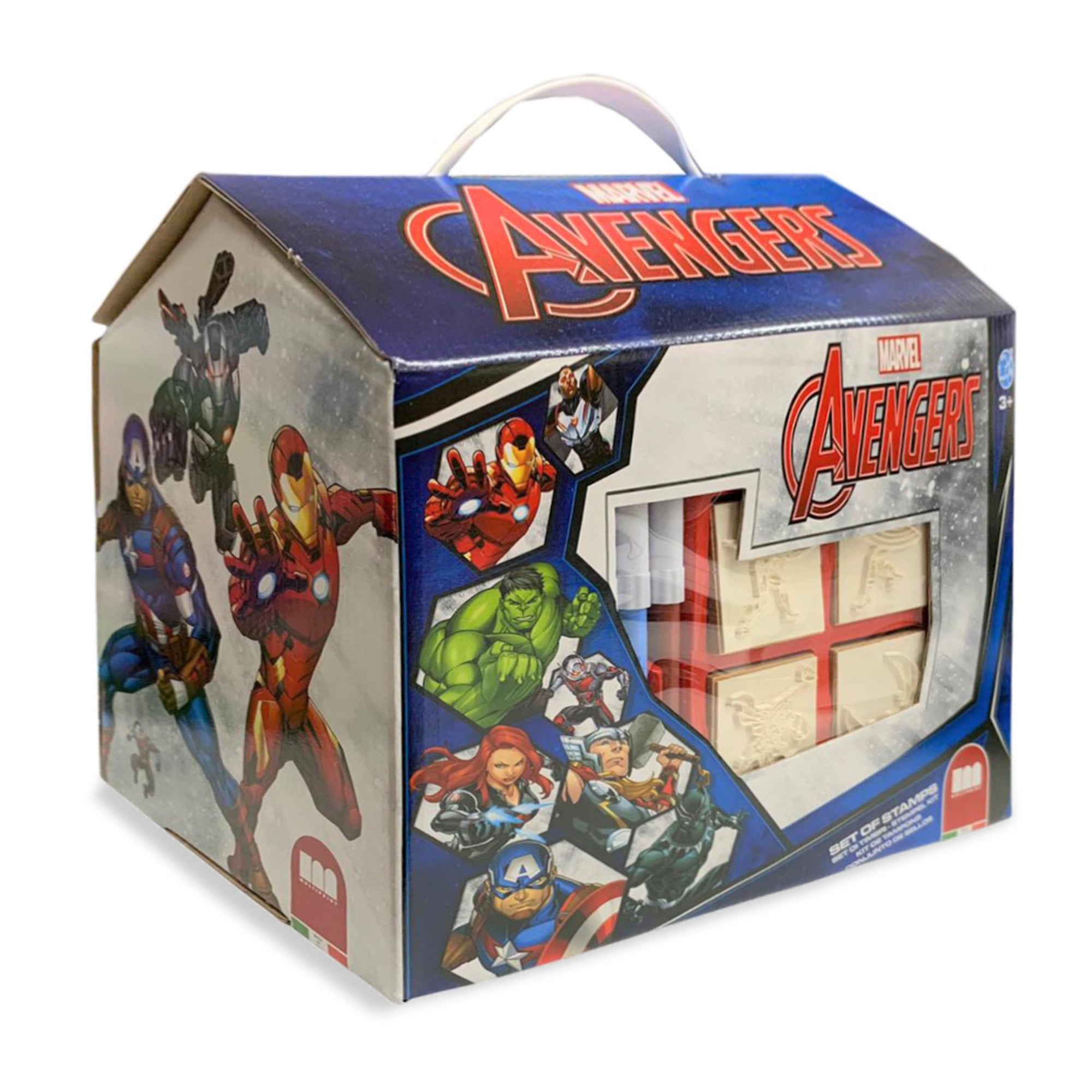 Set cancelleria casetta pennarelli Giotto bambini ufficiale Marvel Avengers 3353