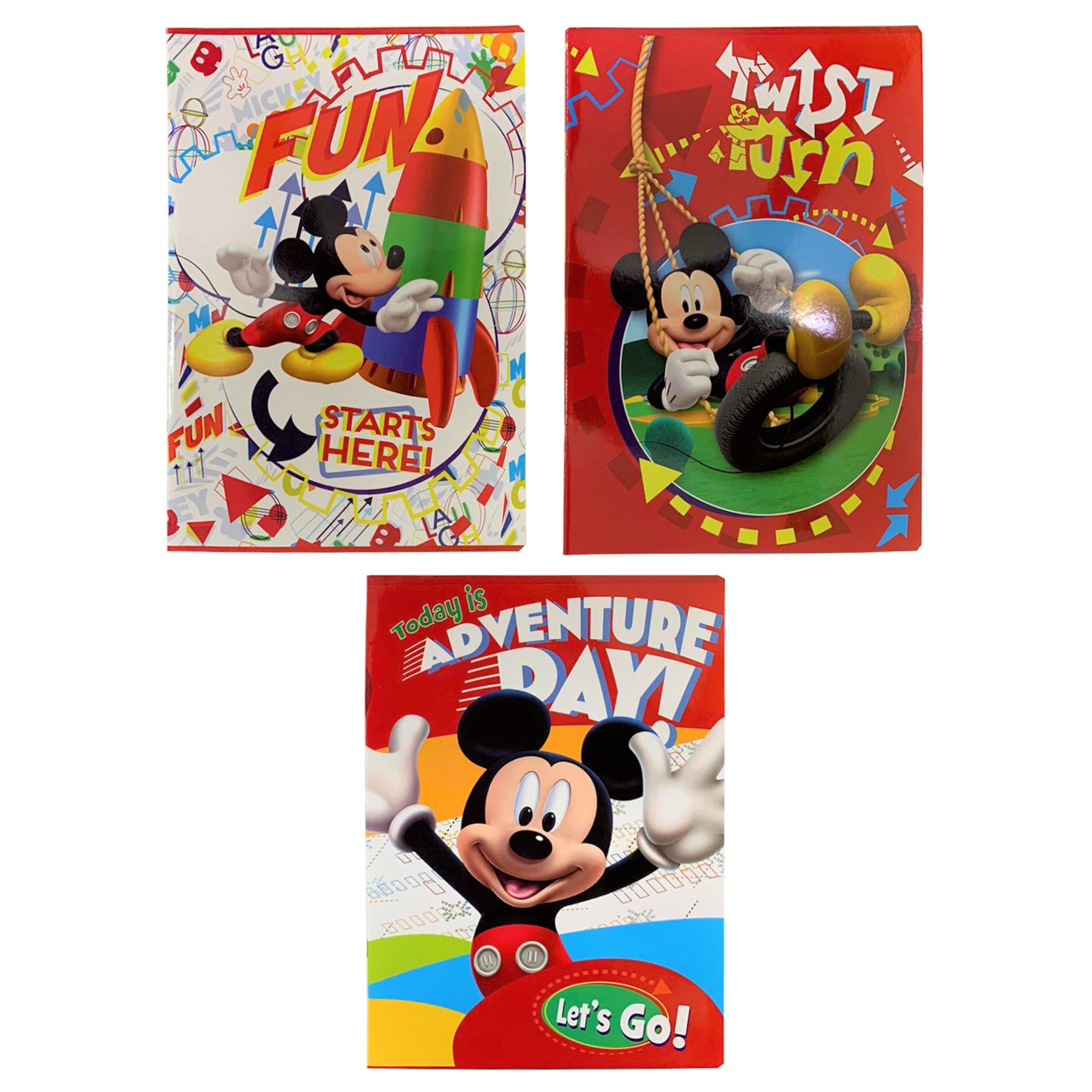 Quaderno pacco 10 pezzi maxi quadernone A4 Disney Mickey Mouse 1 riga 3372