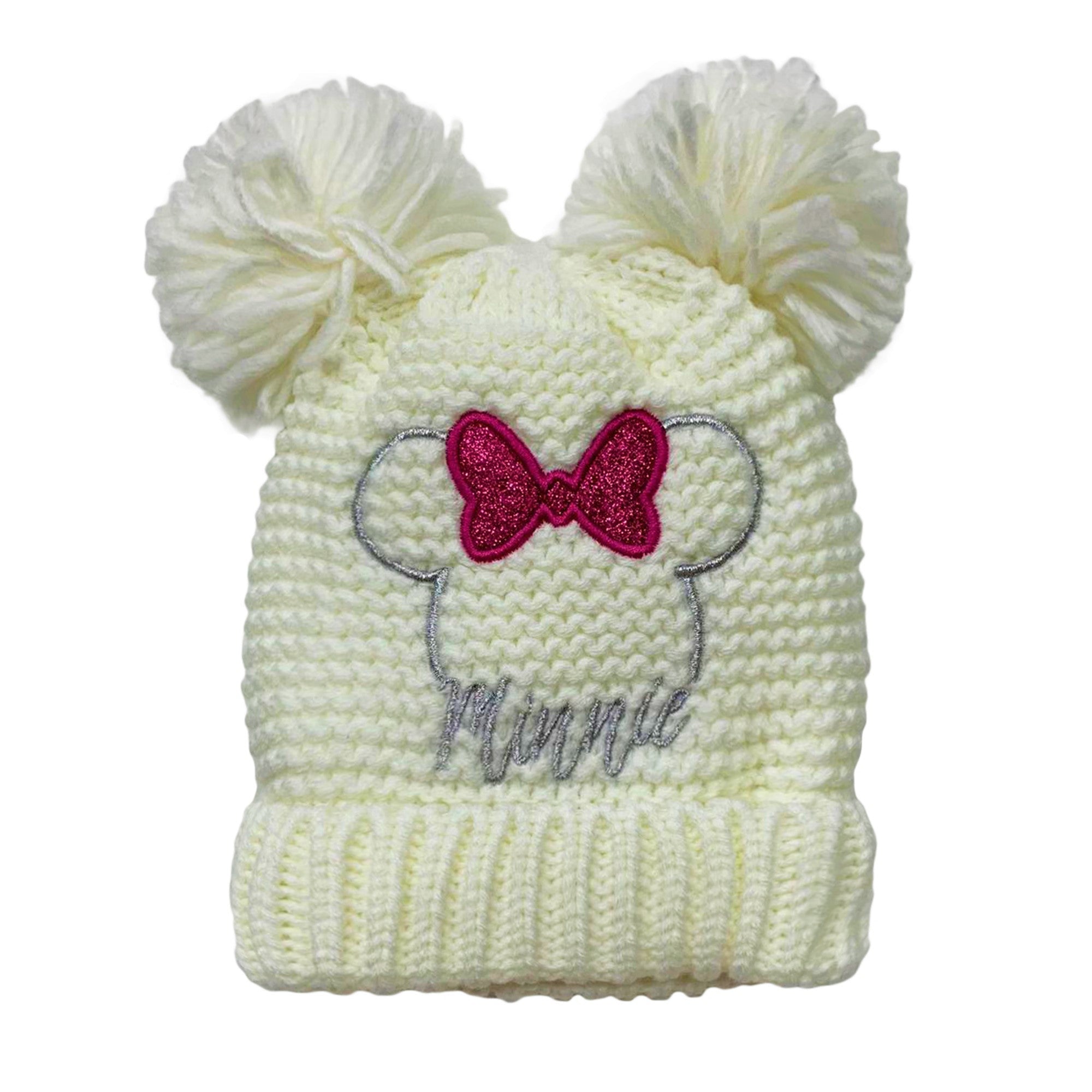 Cappello invernale Disney Baby Minnie Pon Pon e ricamo cappellino bambina 3402