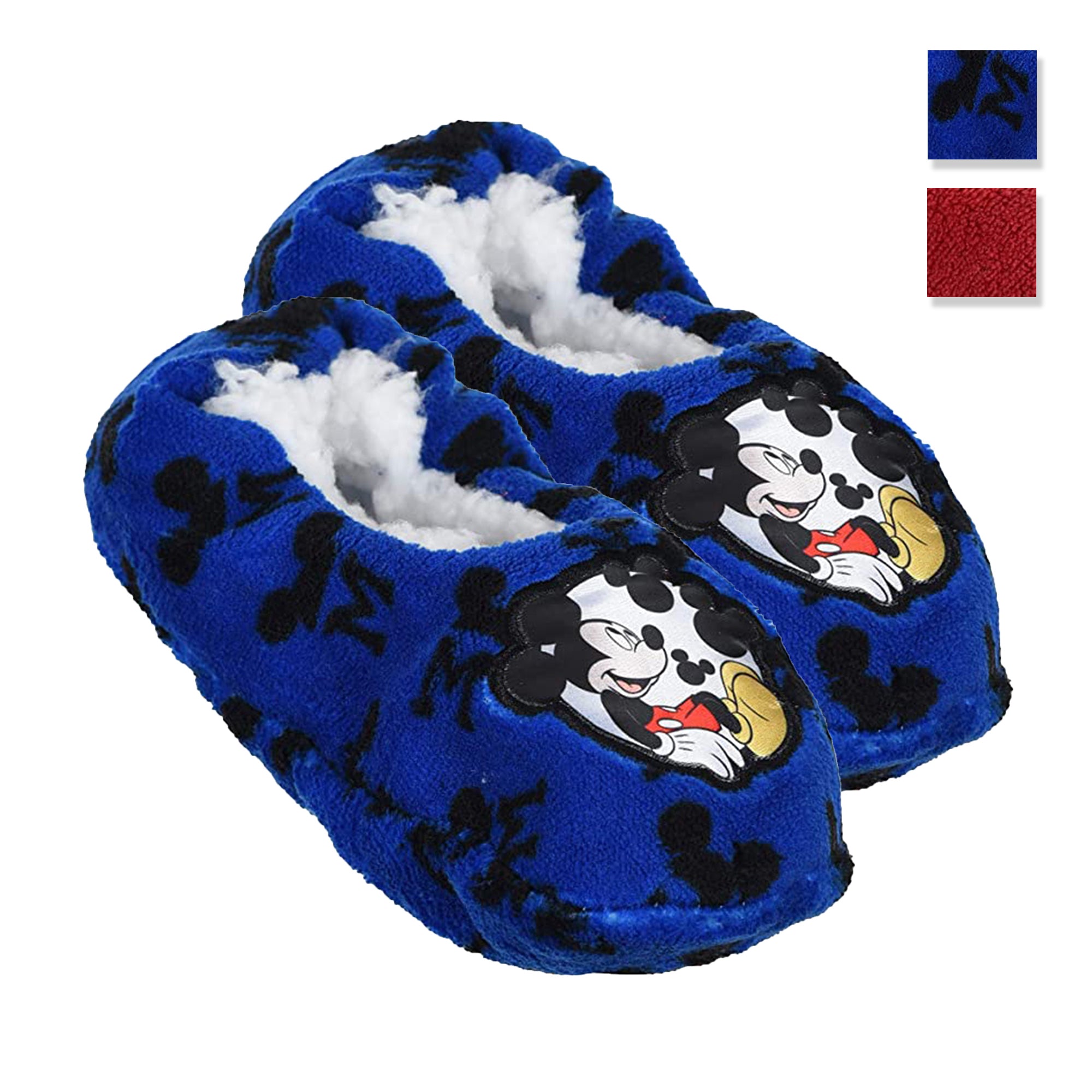 Pantofole invernali chiuse Disney Mickey Mouse ciabatte peluche bambino 3413