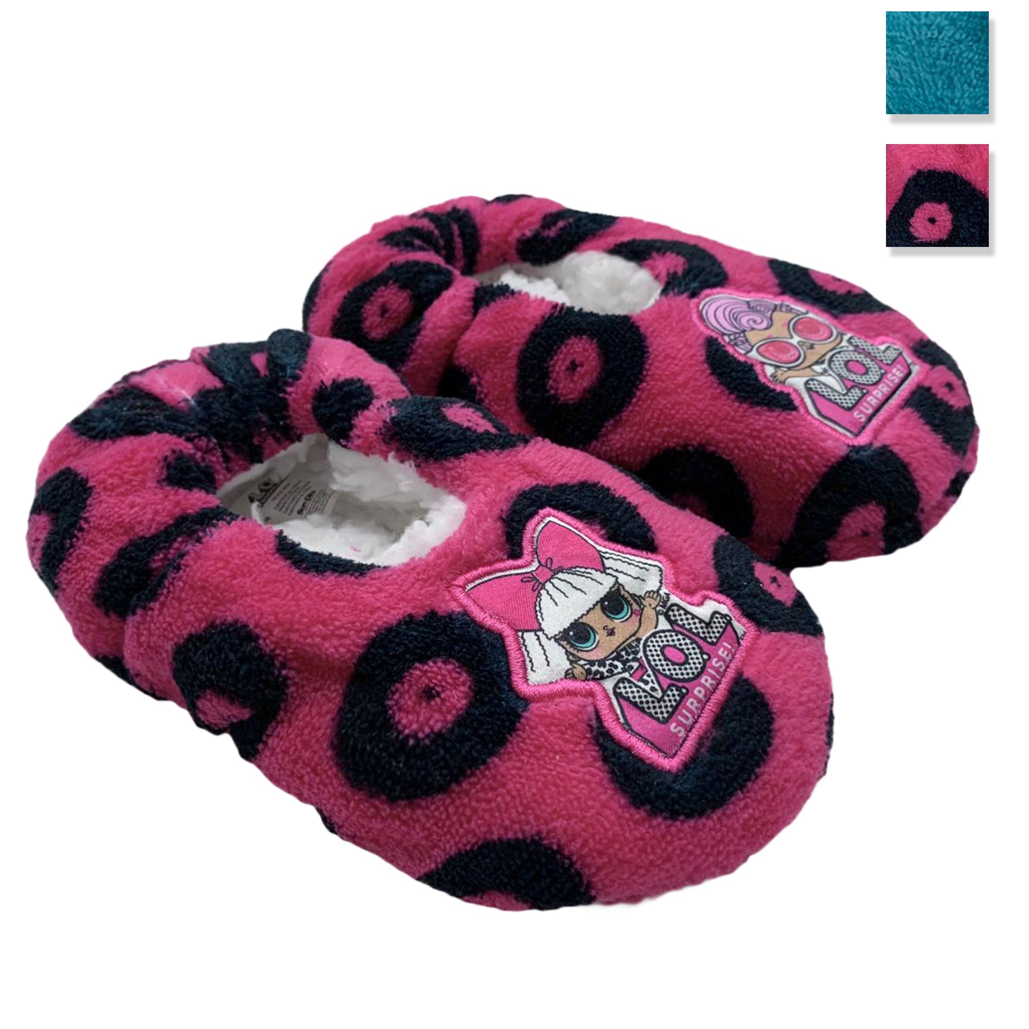 Pantofole invernali chiuse LOL Surprise ciabatte peluche bambina 3421