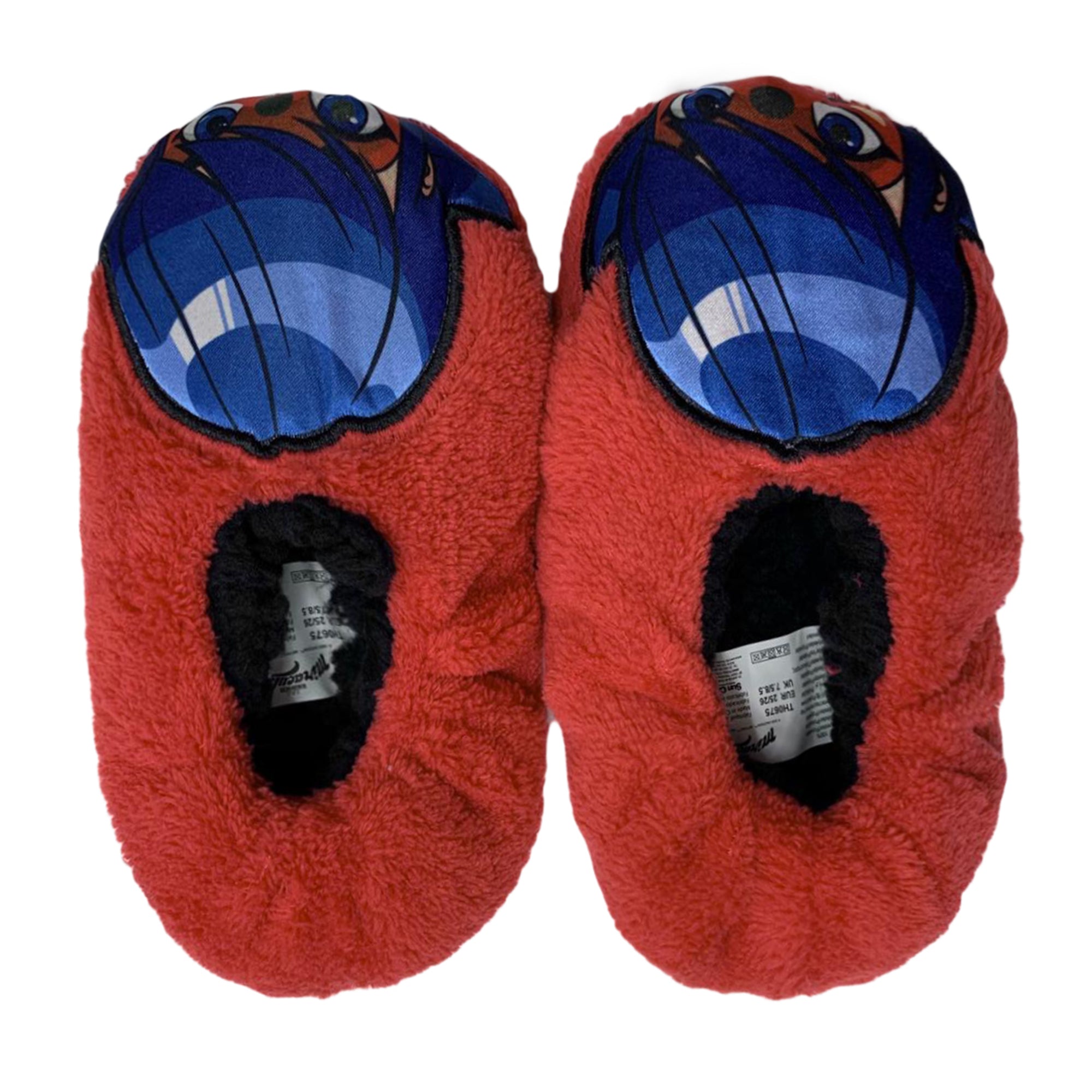 Pantofole invernali chiuse Miraculous Lady Bug ciabatte peluche bambina 3423