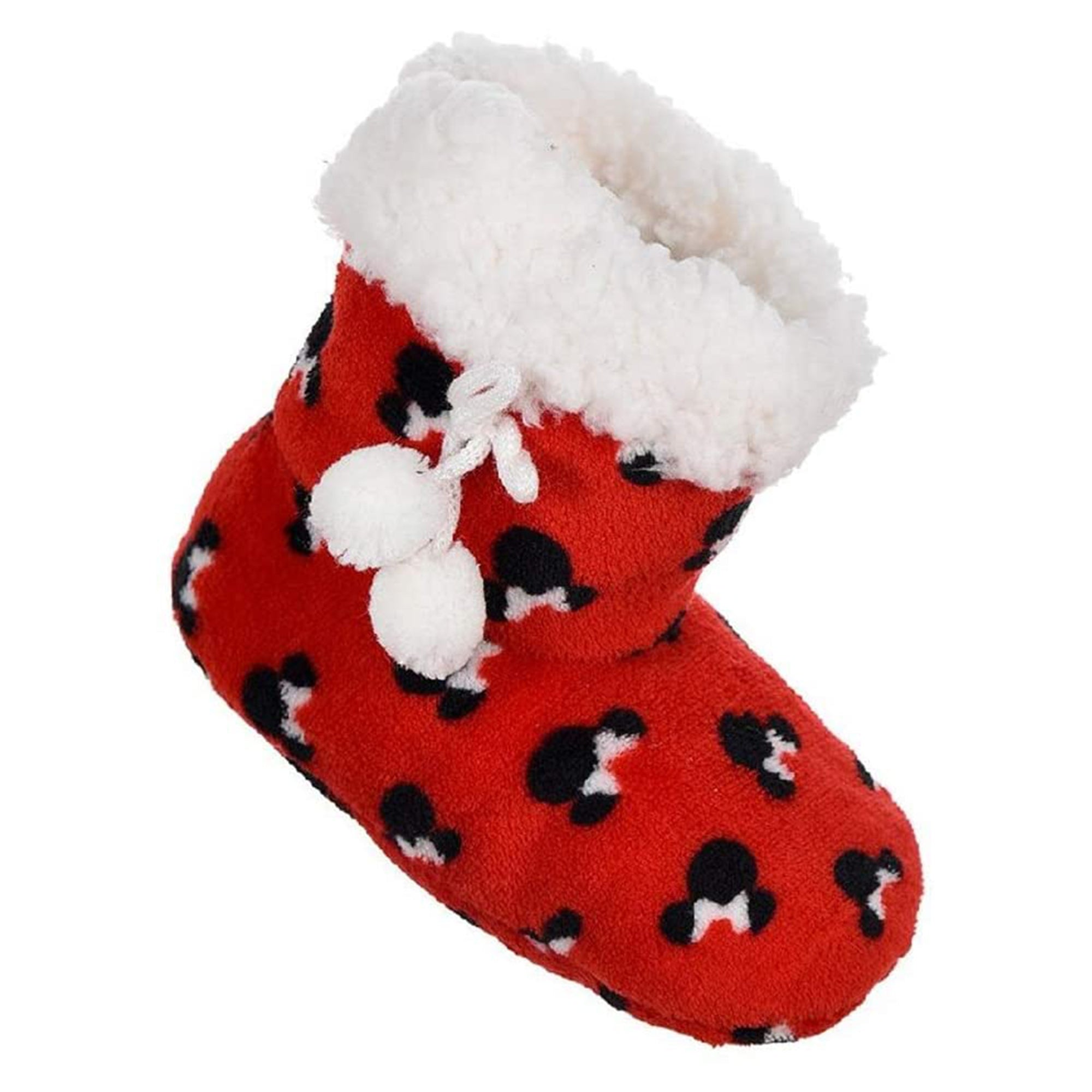 Pantofole invernali chiuse Disney Minnie ciabatte peluche antiscivolo bimba 3425