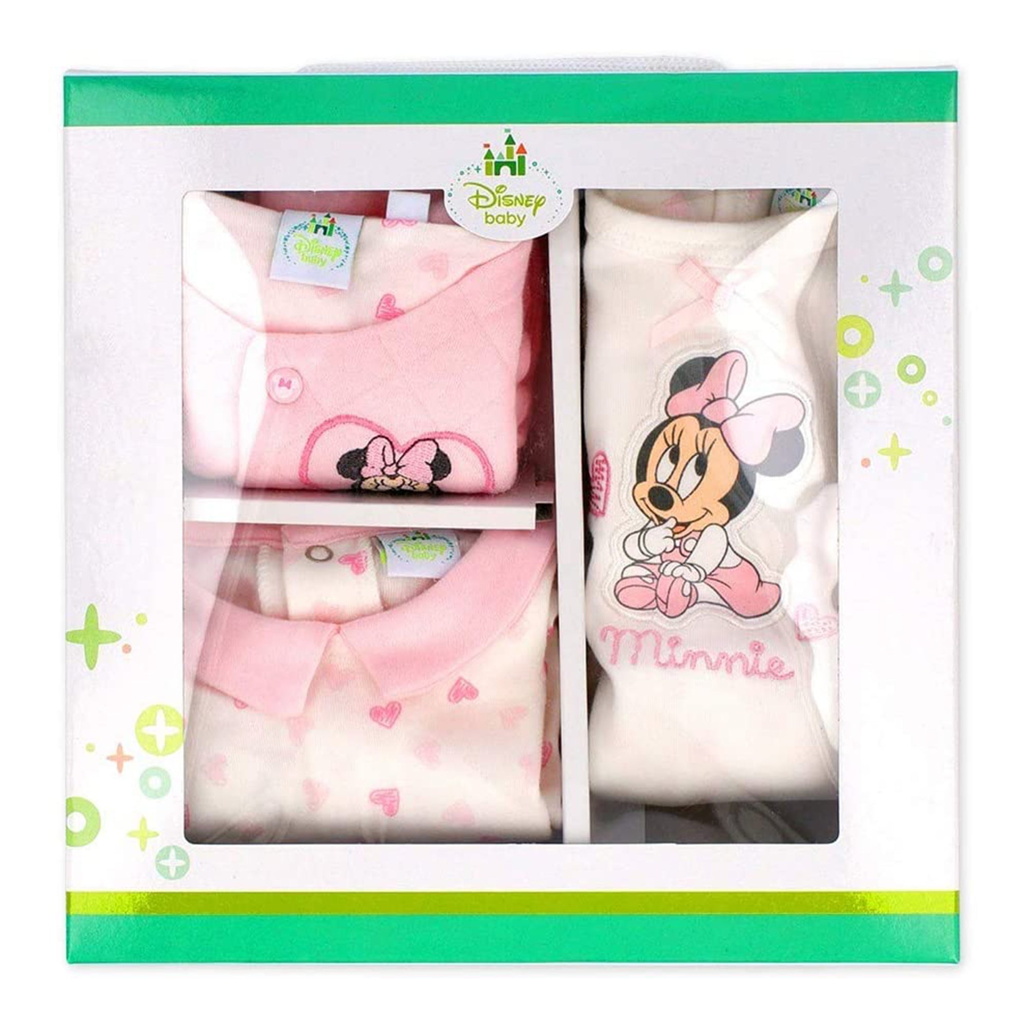 Set 3 pezzi tutina pagliaccetto body e giacchino Disney Minnie neonata 3428
