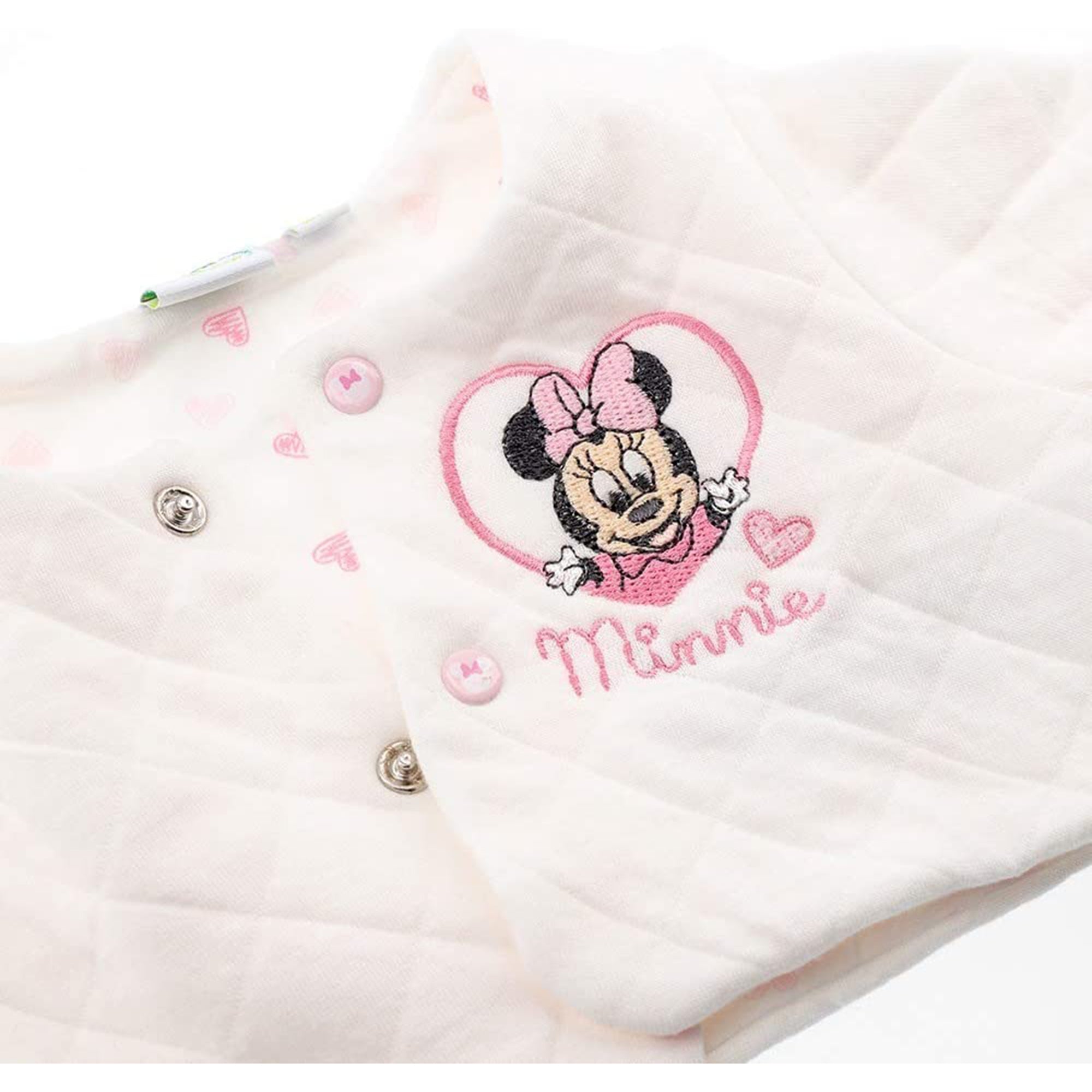 Set 3 pezzi tutina pagliaccetto body e giacchino Disney Minnie neonata 3428