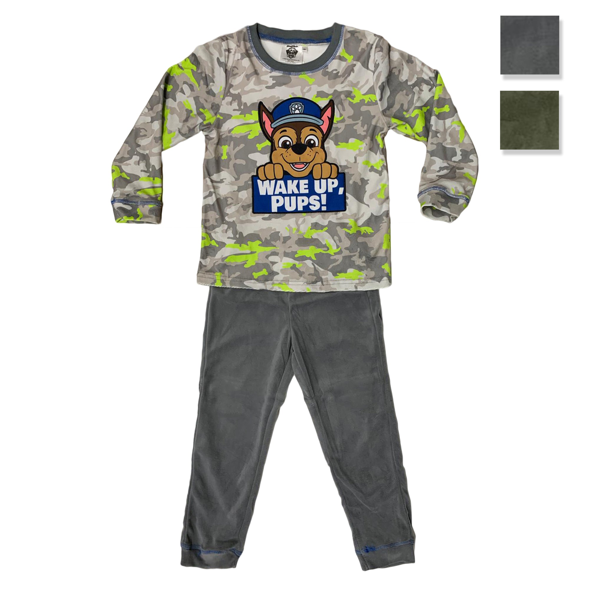 Pigiama ufficiale Paw Patrol in velluto maniche lunghe bambino 3433