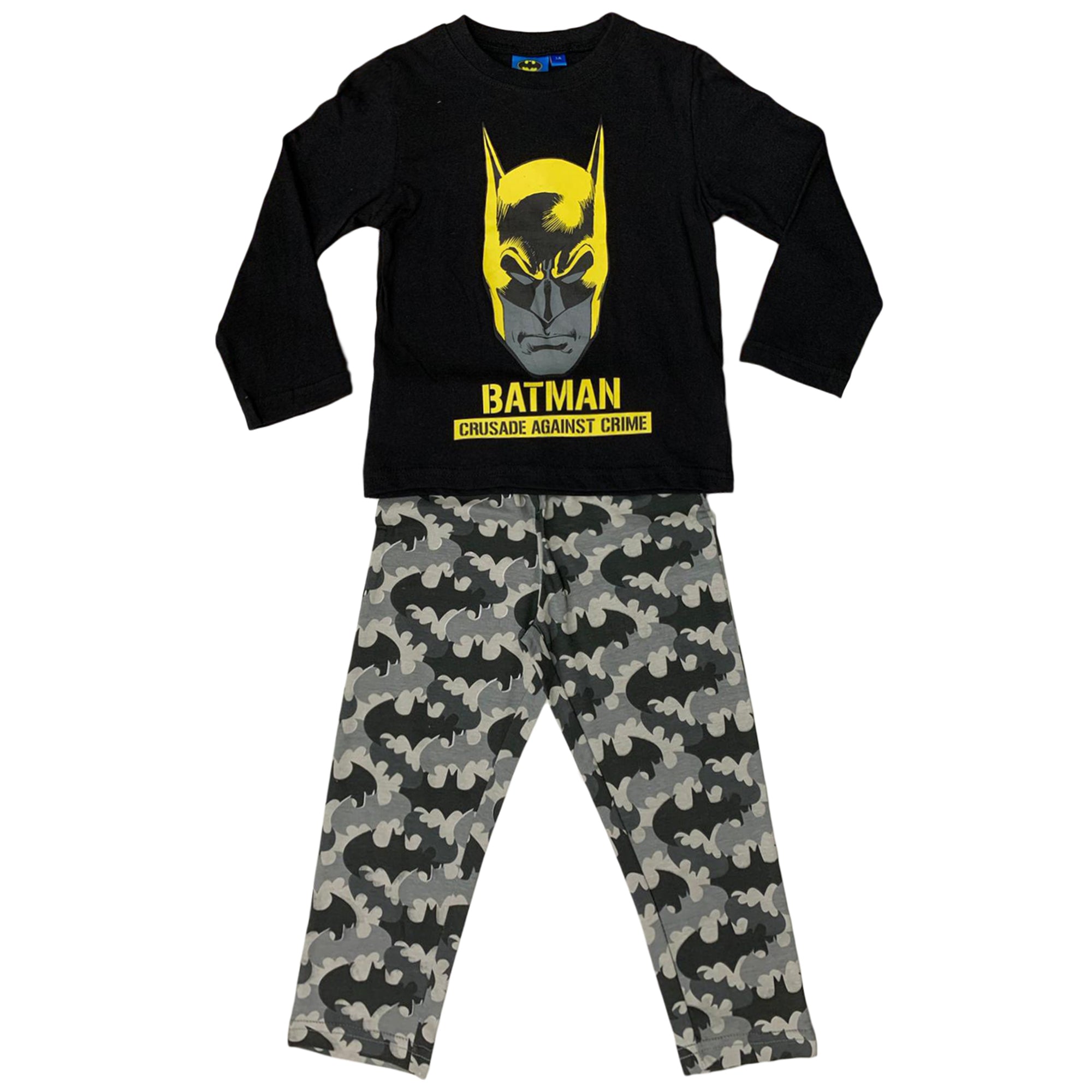 Pigiama ufficiale DC Comics Batman in cotone maniche lunghe bambino 3434