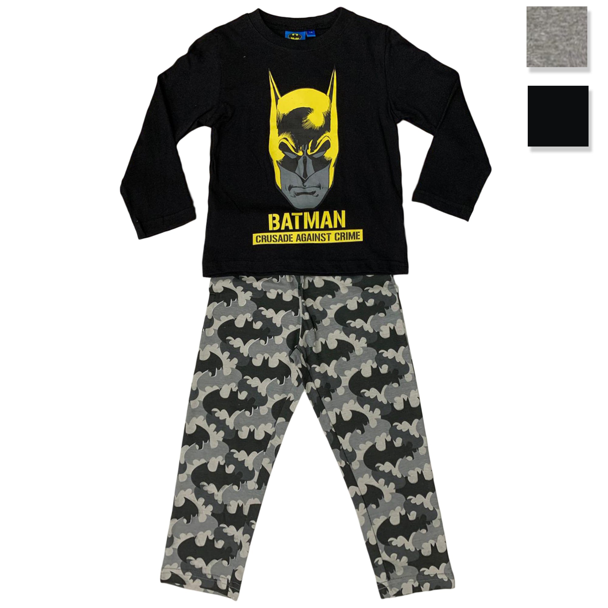 Pigiama ufficiale DC Comics Batman in cotone maniche lunghe bambino 3434