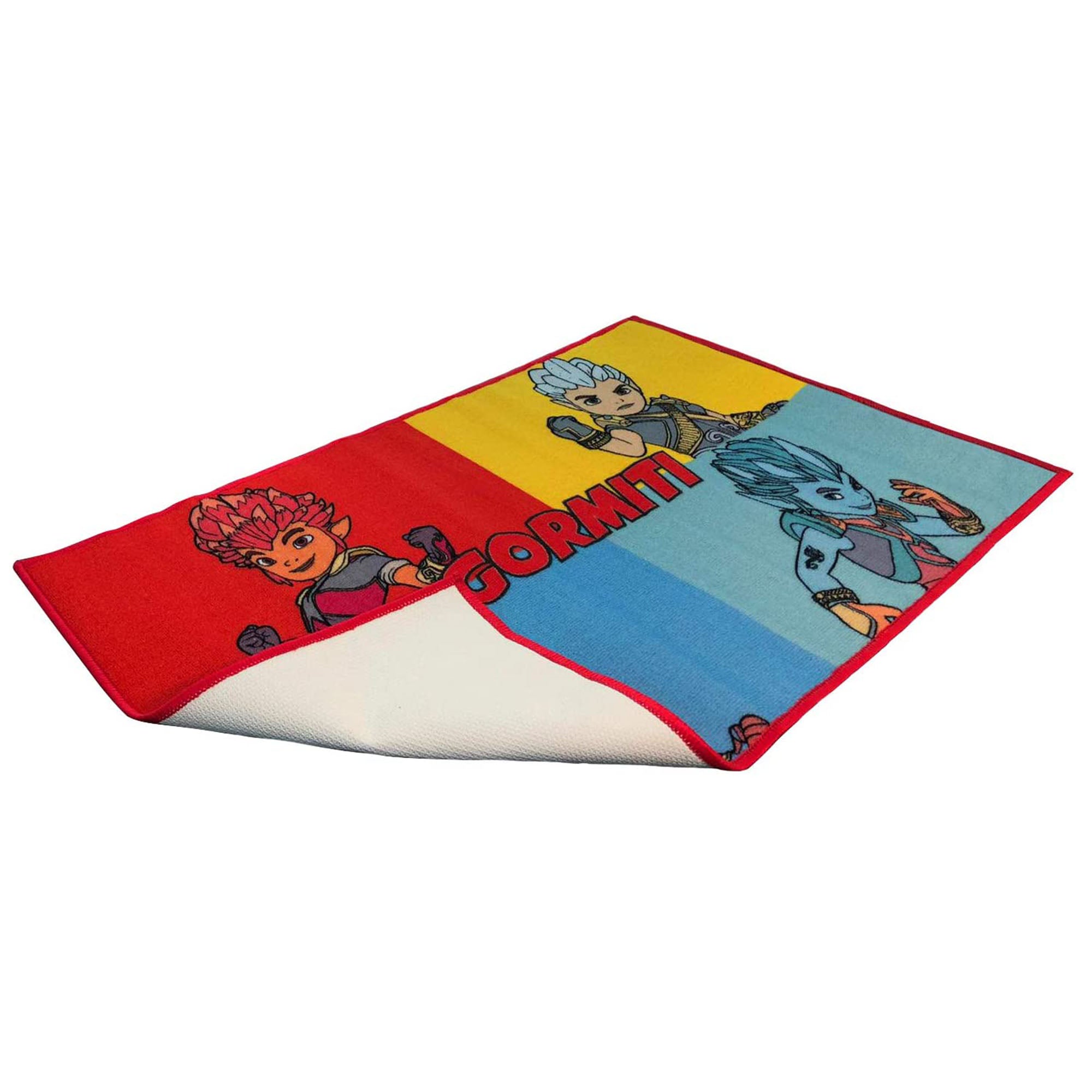 Tappeto antiscivolo cameretta bambini Gormiti Giochi preziosi 70x110 cm 3471
