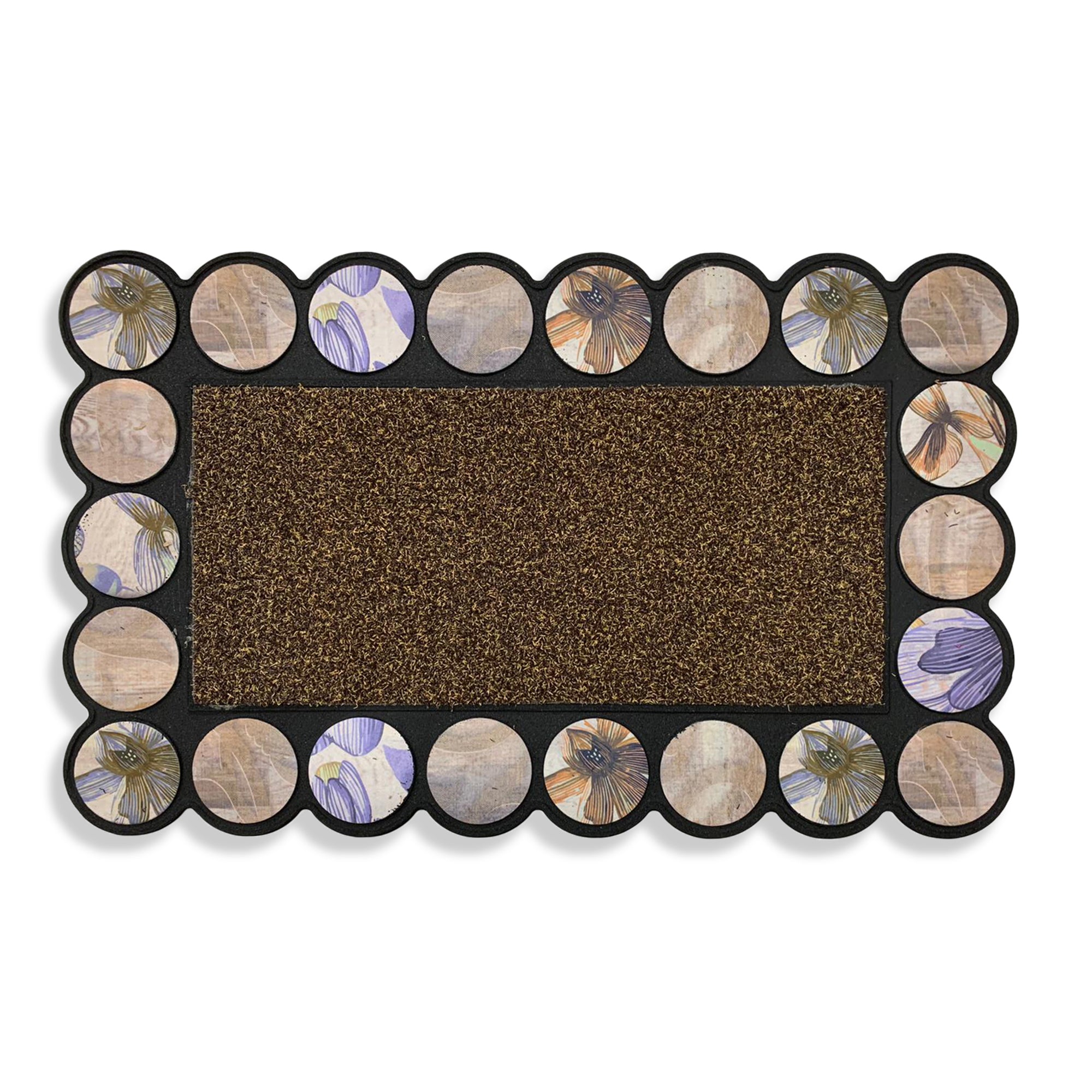 Tappeto Zerbino fondo antiscivolo gommato Stampa Fancy Home lavabile casa 3521