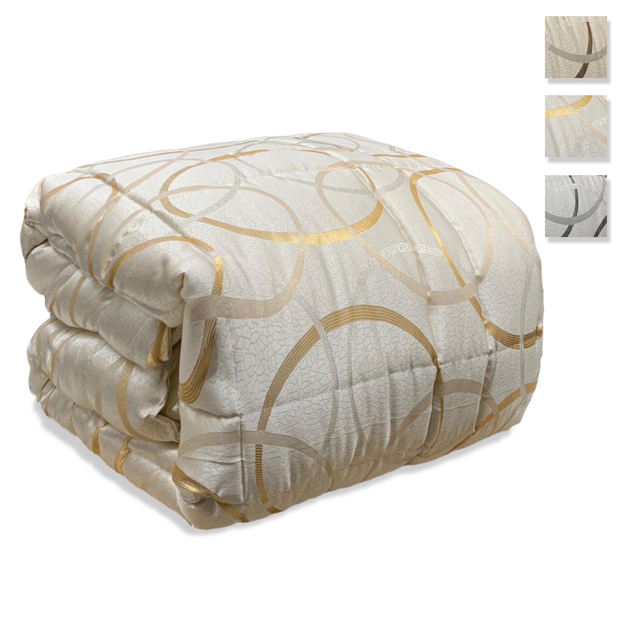 Trapunta invernale piumone Nausikaa lurex Atene per letto matrimoniale 3533