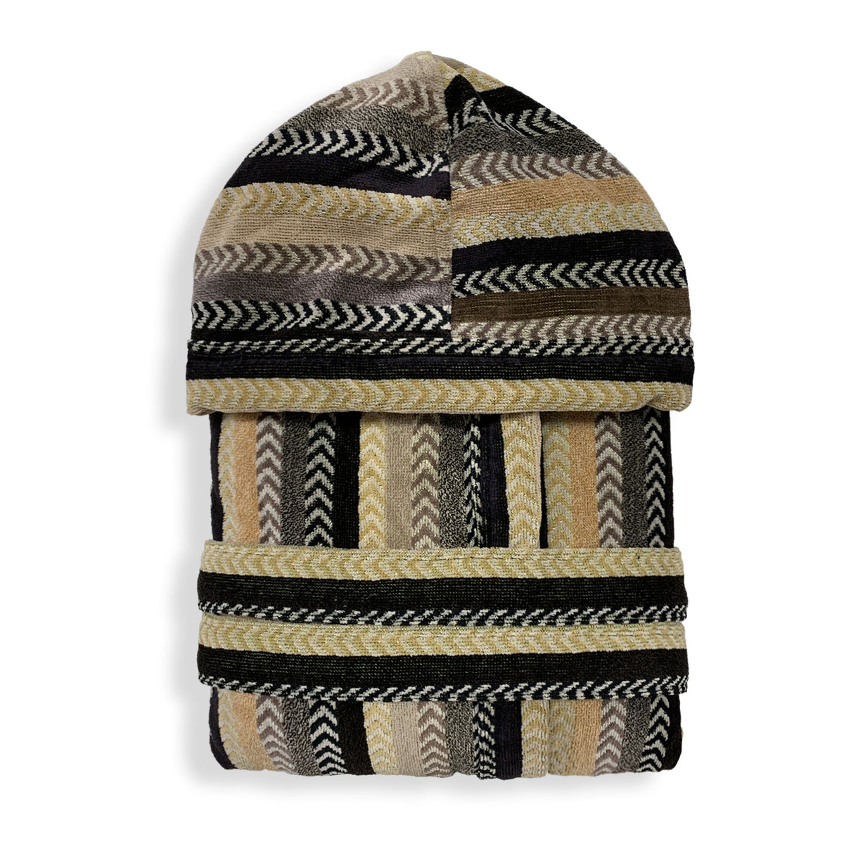 Sommaruga men's bathrobe in chenille sponge with hood 3590