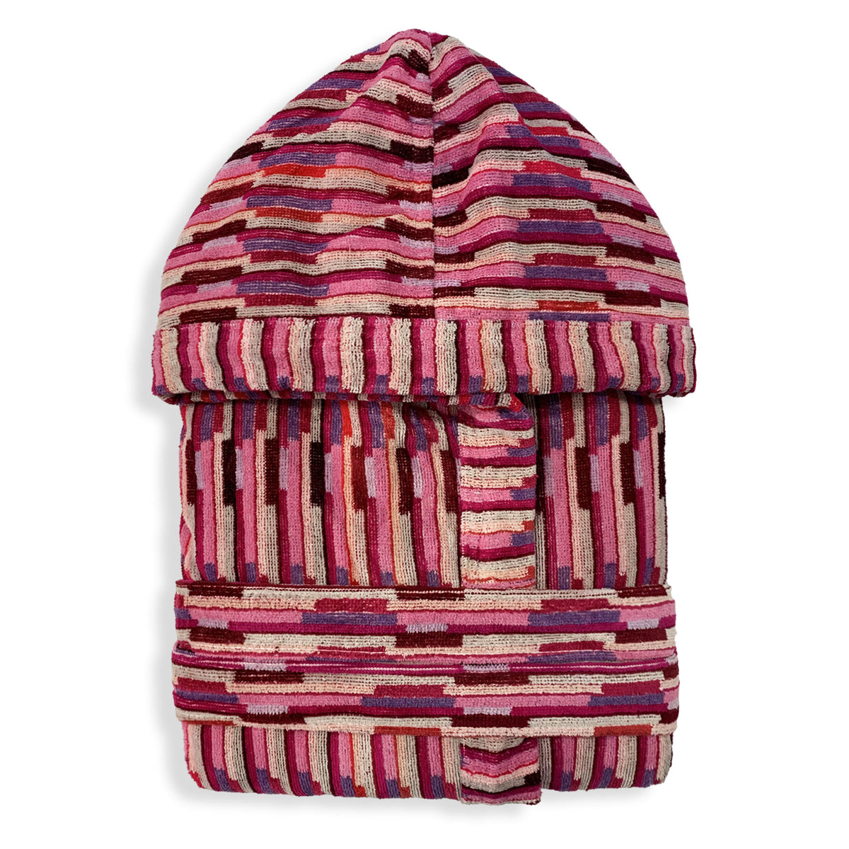 Sommaruga women's bathrobe in chenille sponge with hood 3592