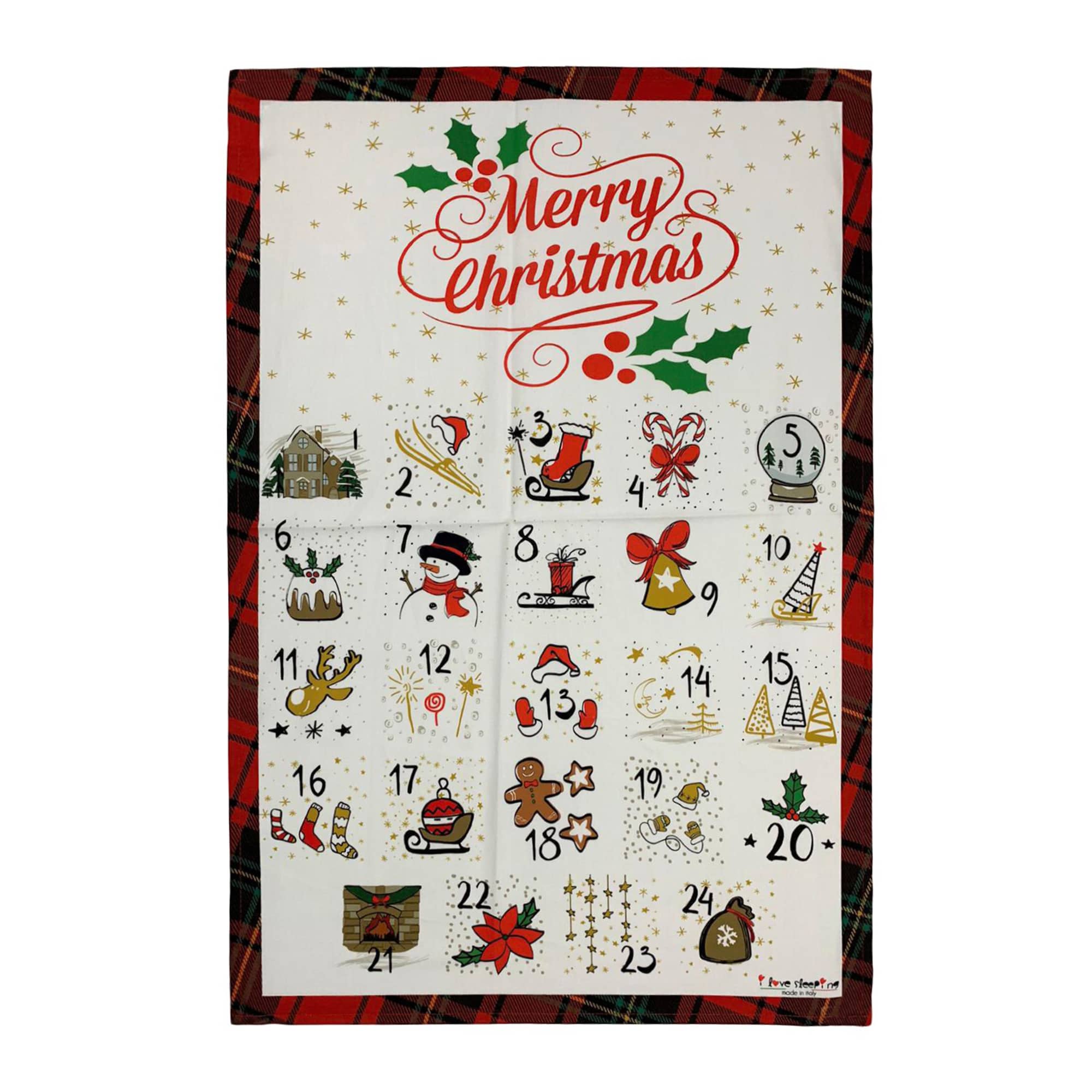 Set Strofinacci Natalizi Canovacci 3 Pezzi Natale Schiaccianoci idea regalo 3678