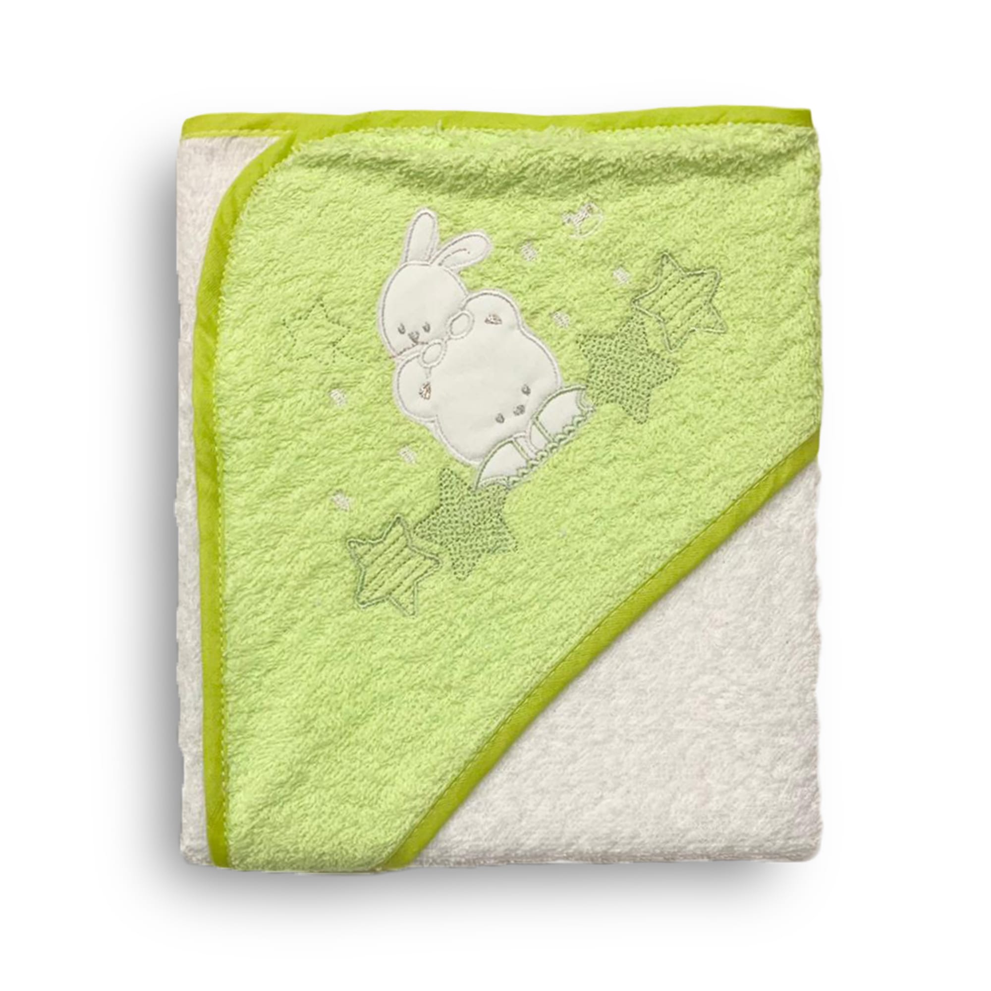 Accappatoio baby triangolo Mio Piccolo con ricamo in spugna 100% Cotone 3743