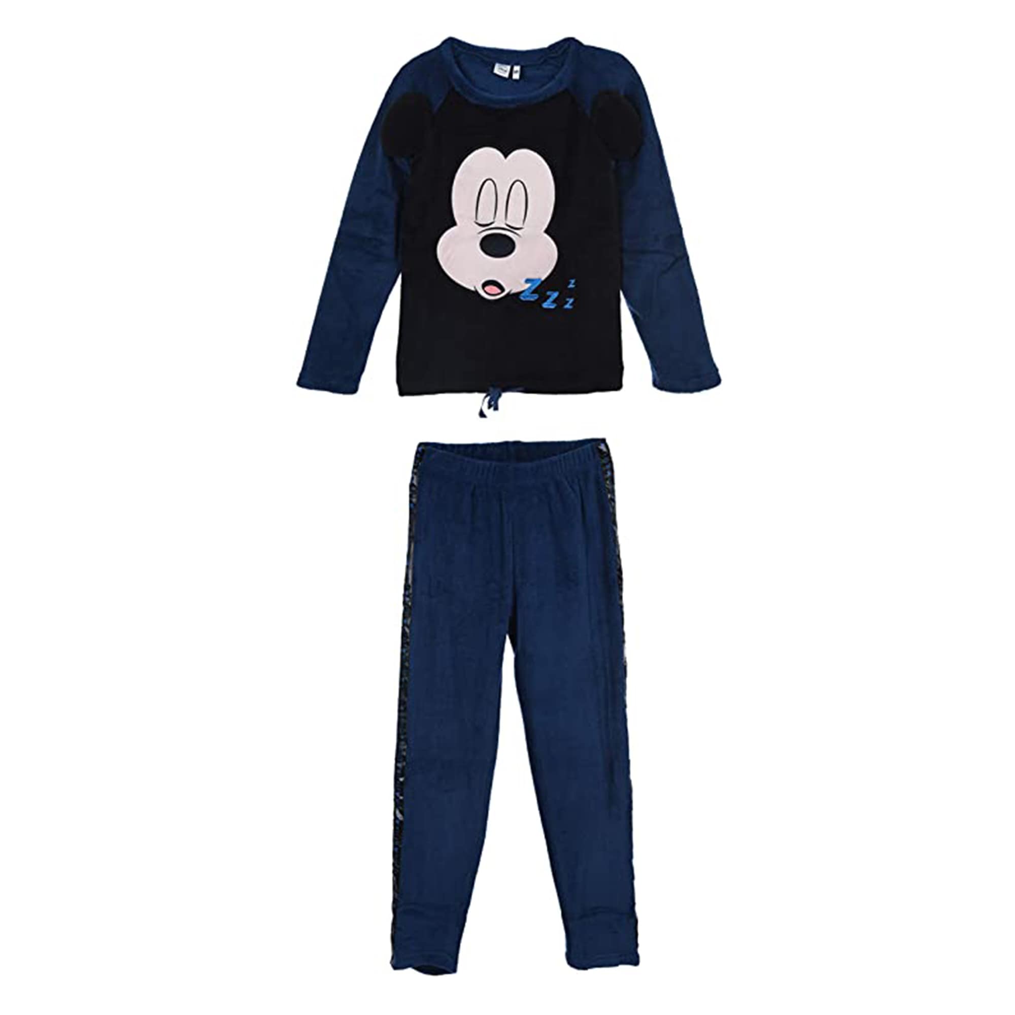 Pigiama invernale lungo donna Disney Mickey Minnie felpa pantalone in pile 3770