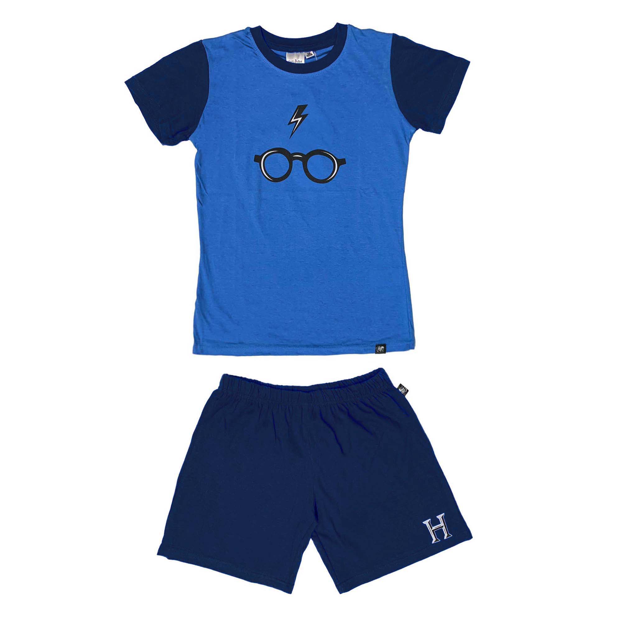 Pigiama corto bambino Harry Potter t-shirt e pantaloncino in cotone 3989