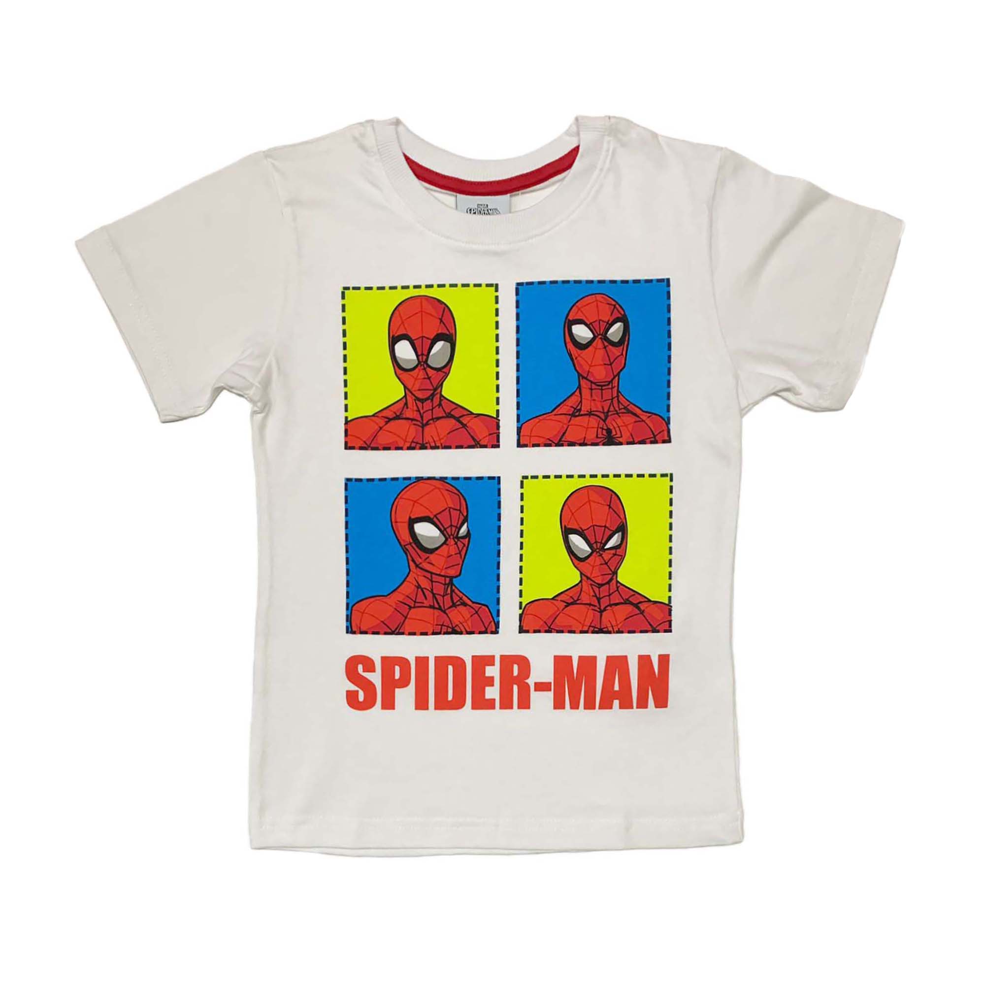 Maglietta Marvel Spiderman t-shirt bambino mezze maniche in cotone 4012