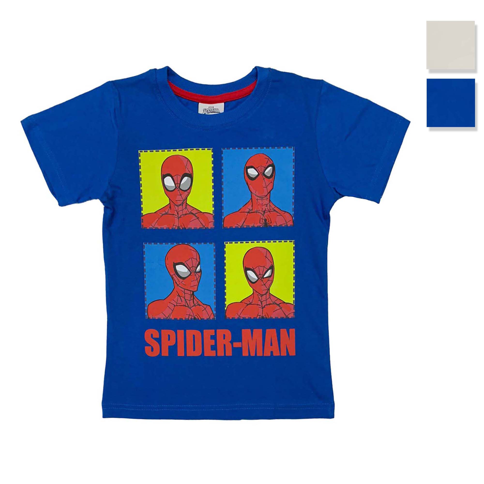 Maglietta Marvel Spiderman t-shirt bambino mezze maniche in cotone 4012