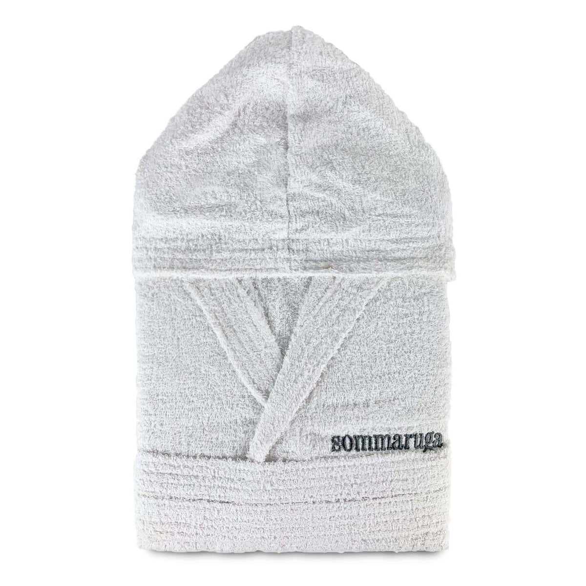 Sommaruga unisex bathrobe for men and women in 400g cotton terry and hood 4016